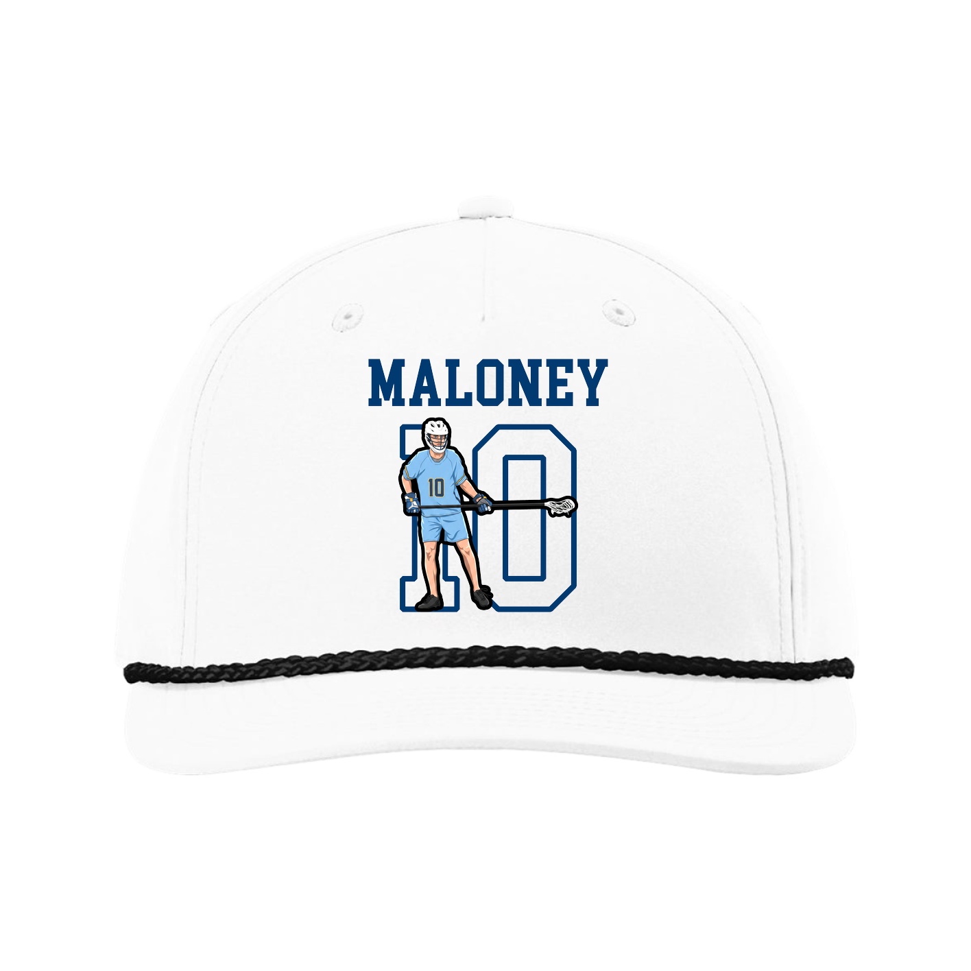 Five-Panel Classic Rope Cap — Shirsey in White