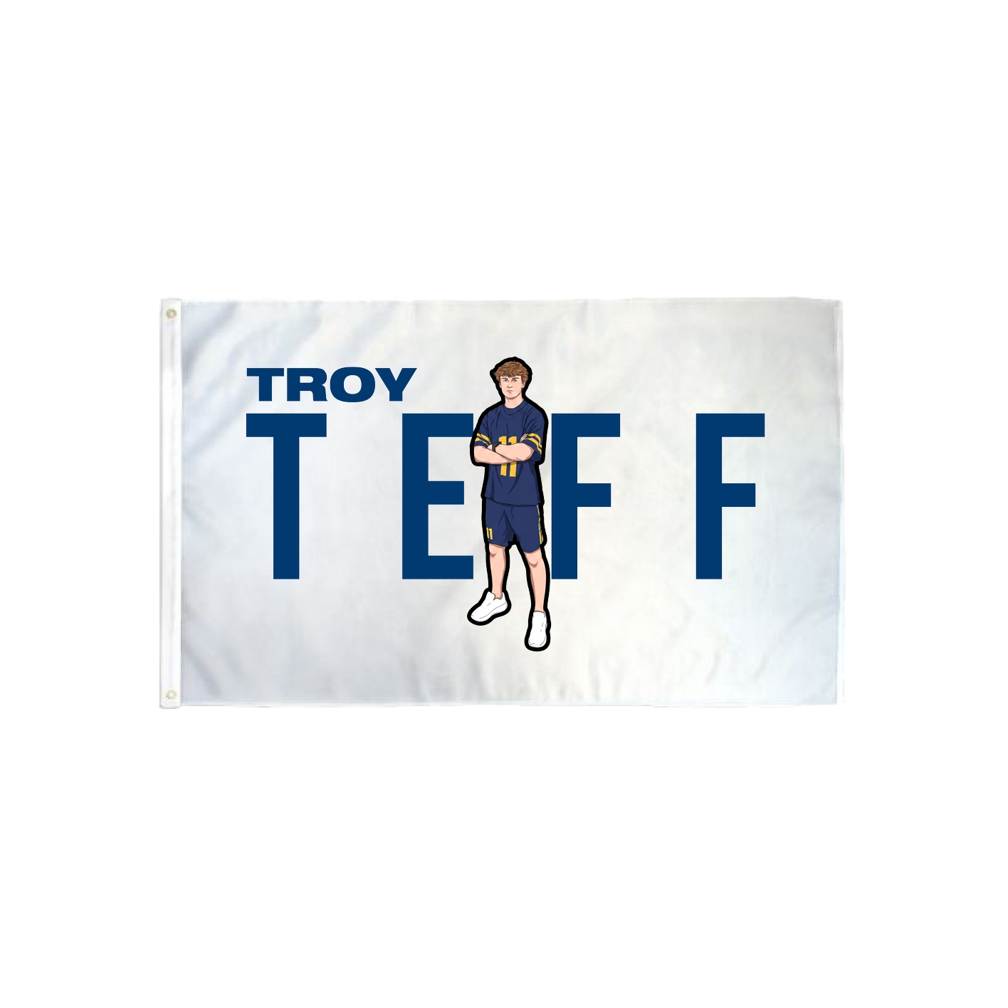3x5 Flag — Player Name in Classic