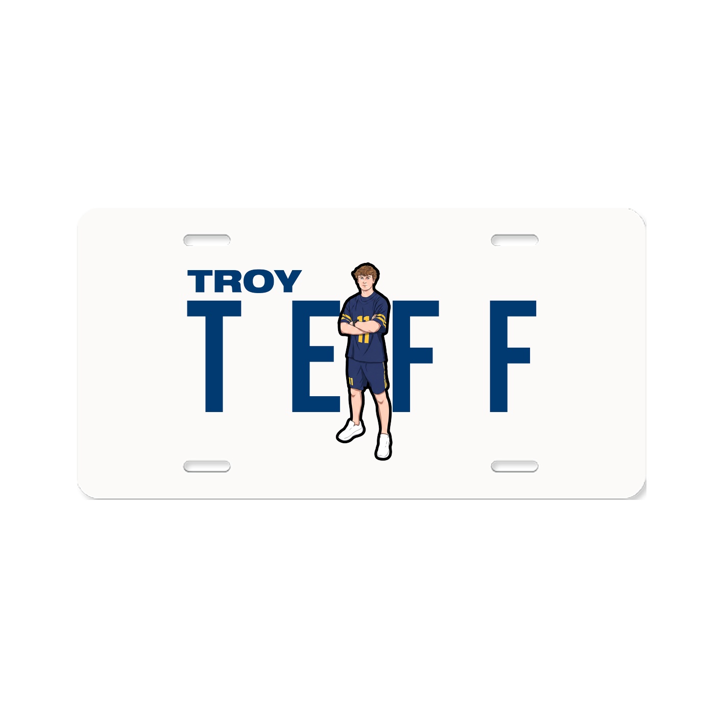 License Plate — Player Name in Classic