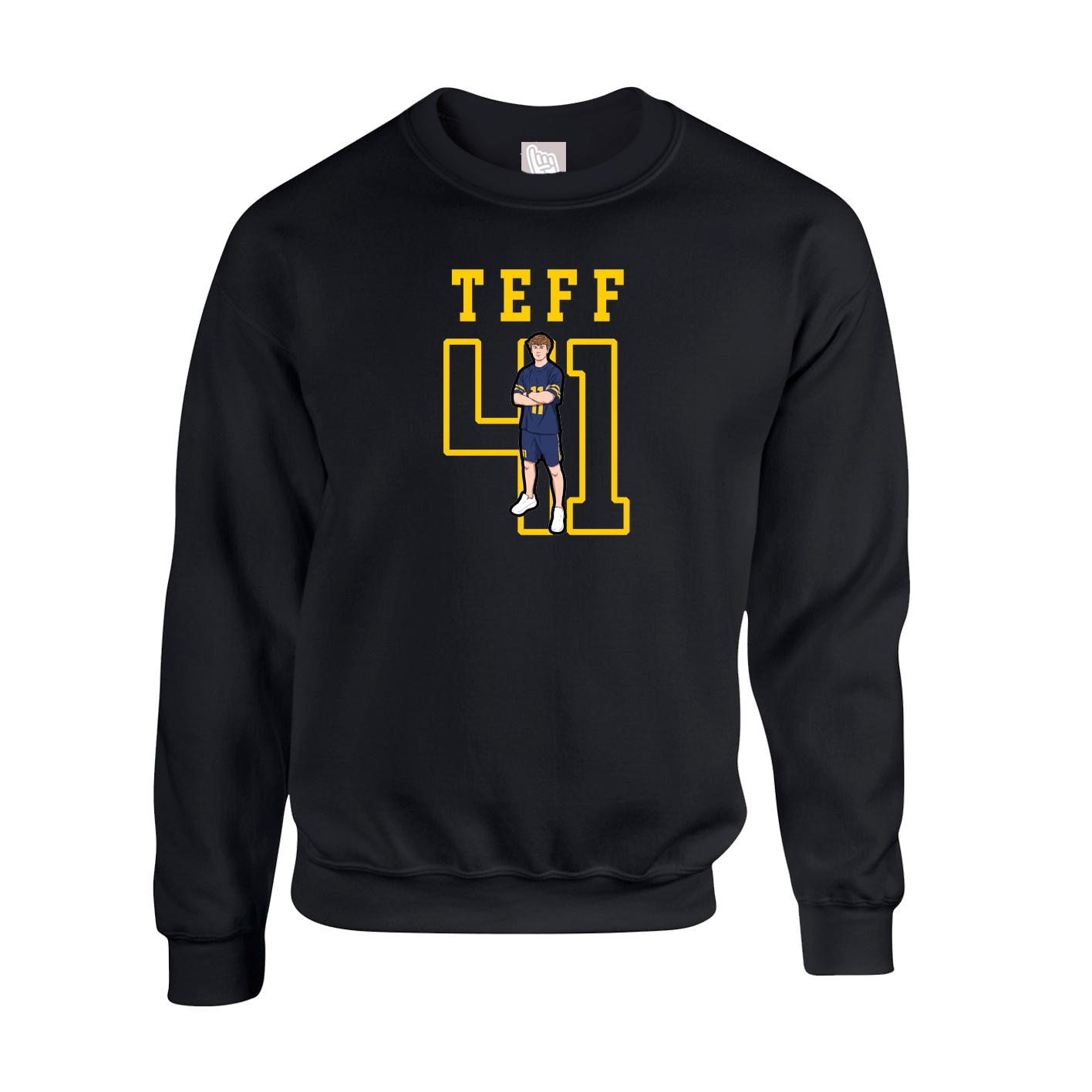 Fleece Crew — Shirsey in Black