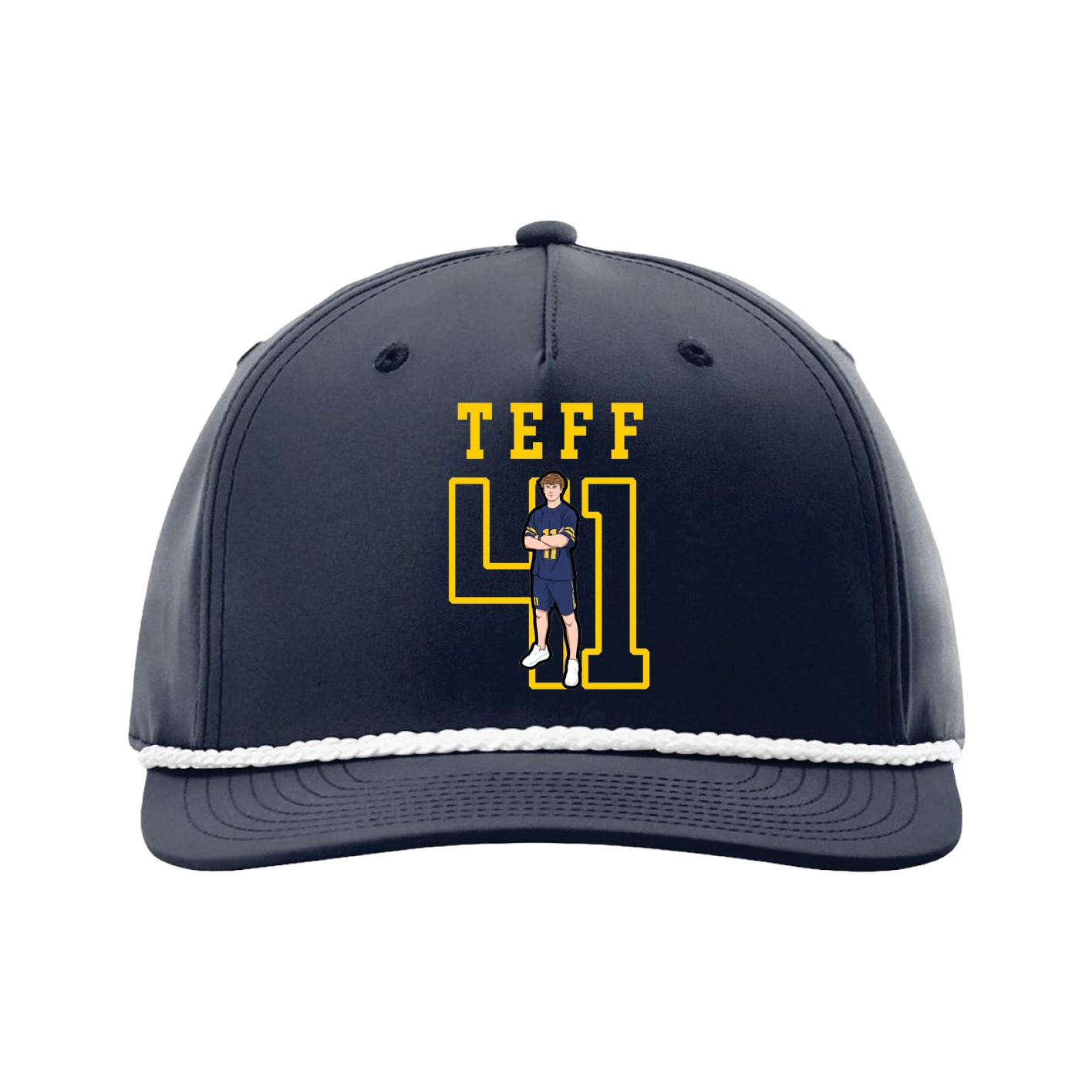 Five-Panel Classic Rope Cap — Shirsey in Navy