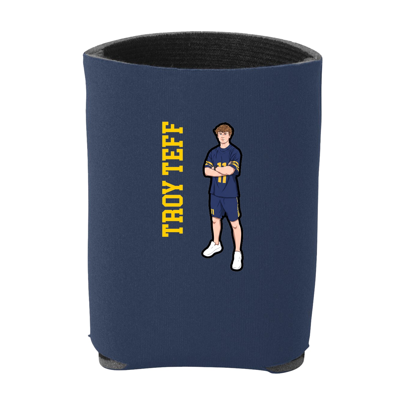 Can Holder — Name Vertical in Navy