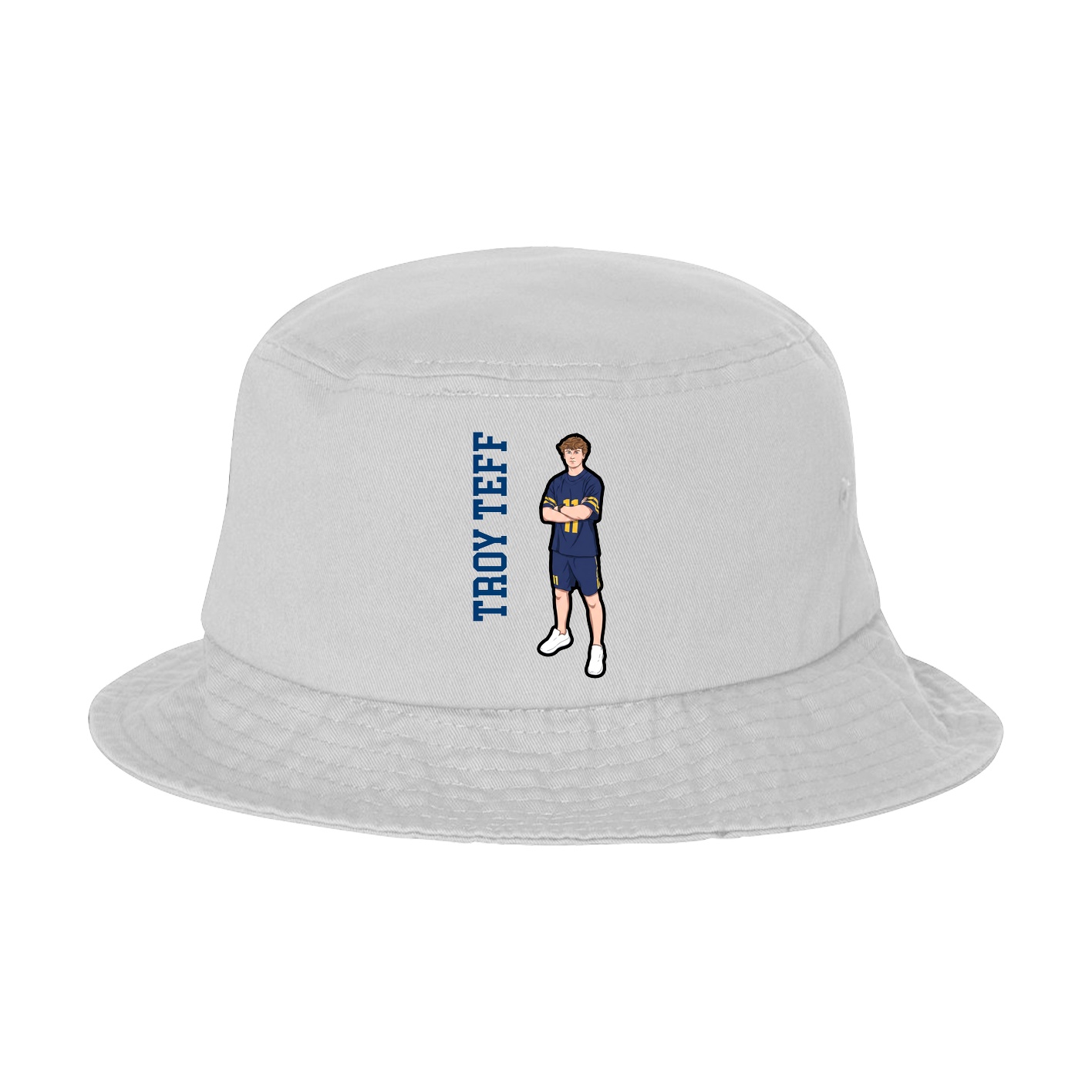 Bucket Cap — Name Vertical in White