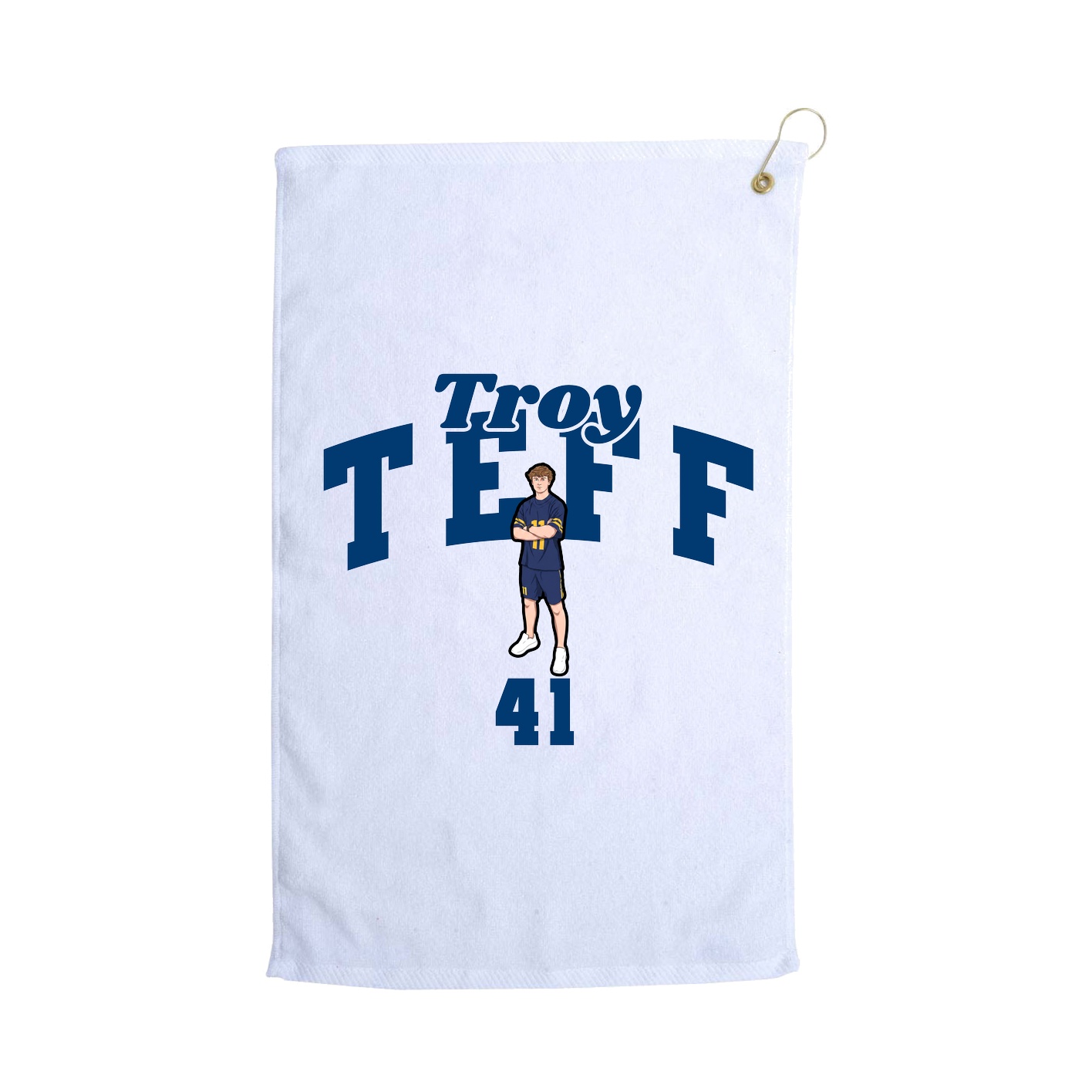 Golf Towel — Signature Arch in White