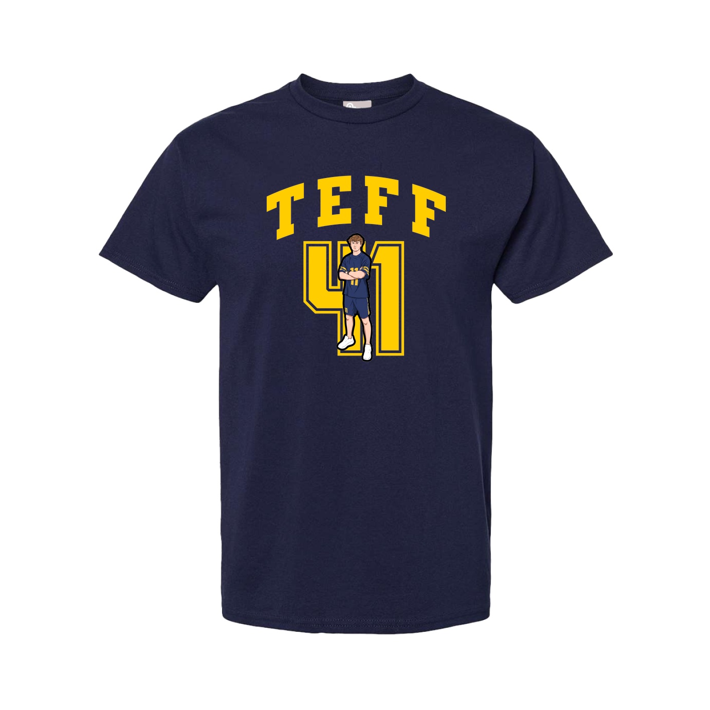 Tee — Number in Navy