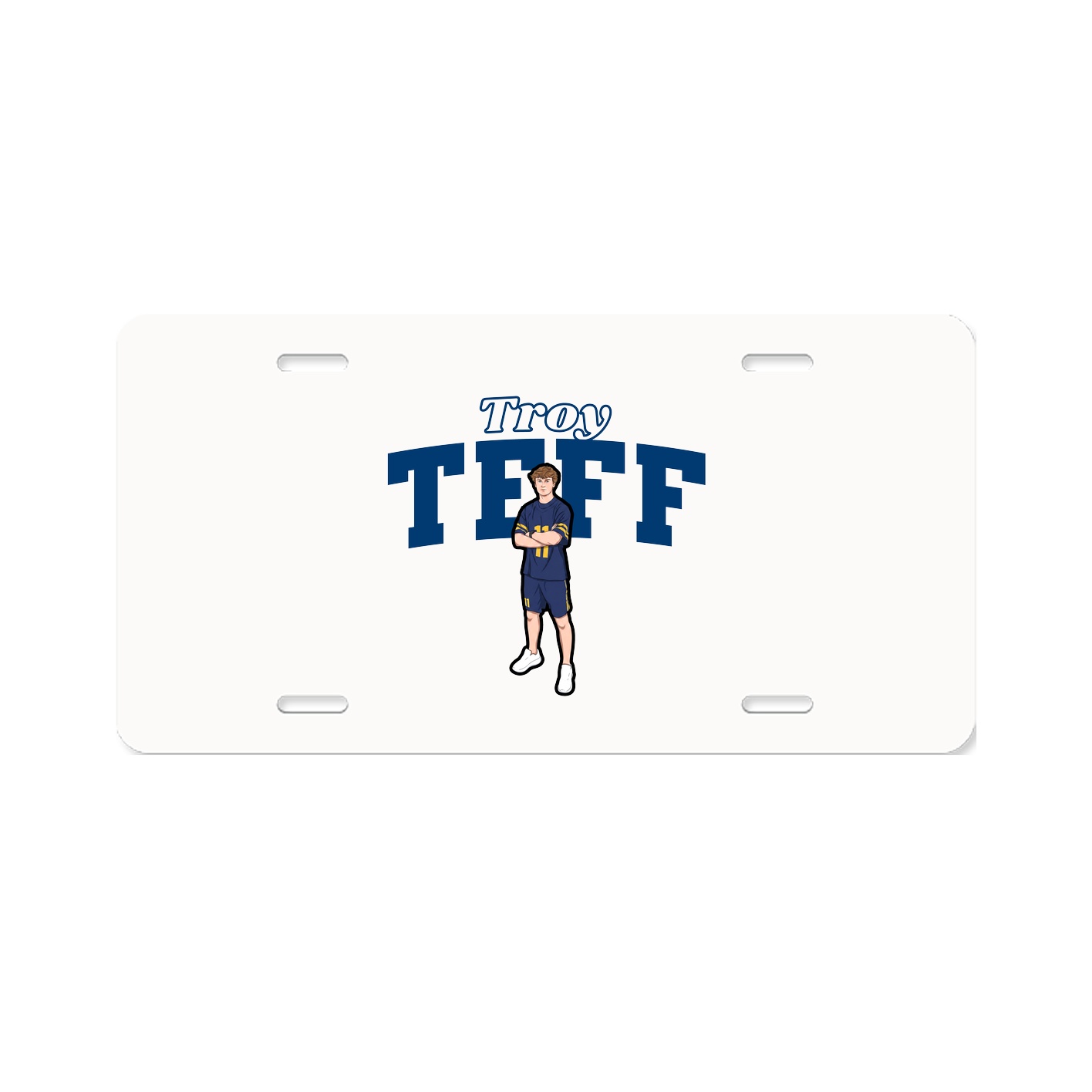 License Plate — Name Arch in Classic