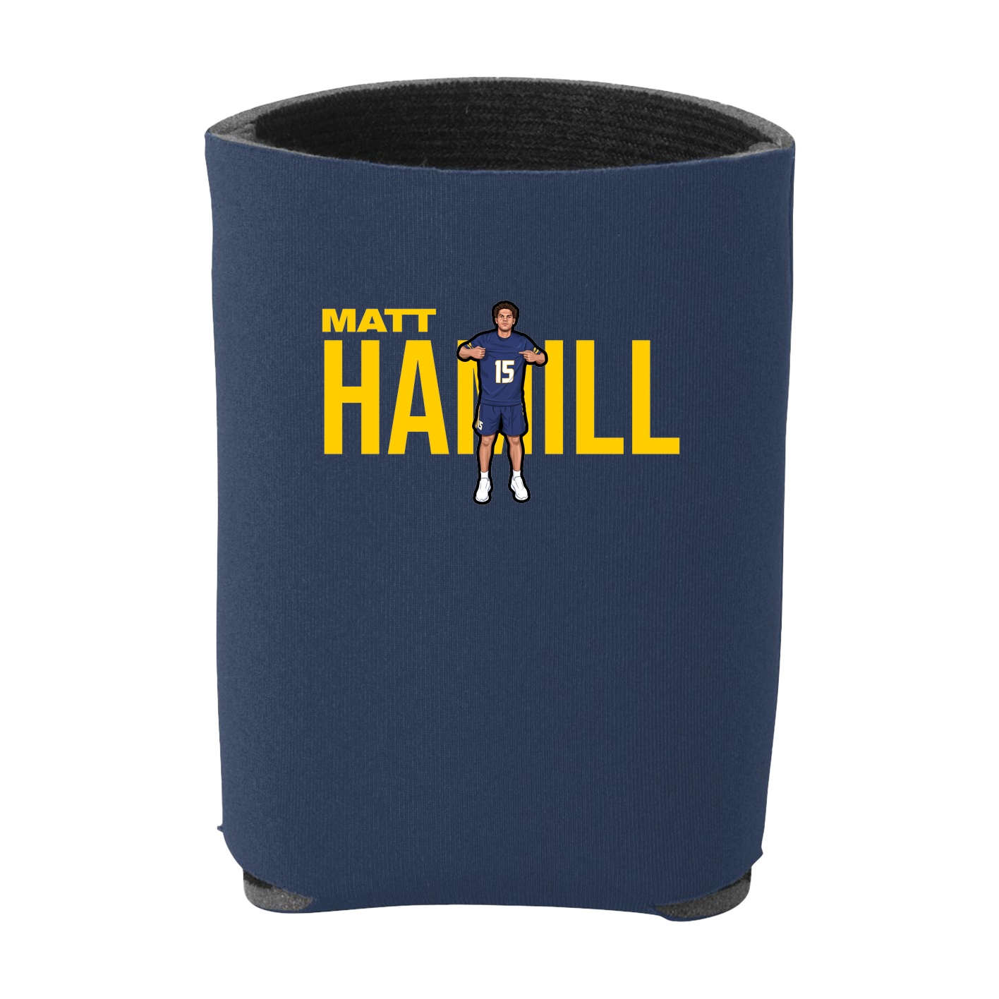 Can Holder — Player Name in Navy
