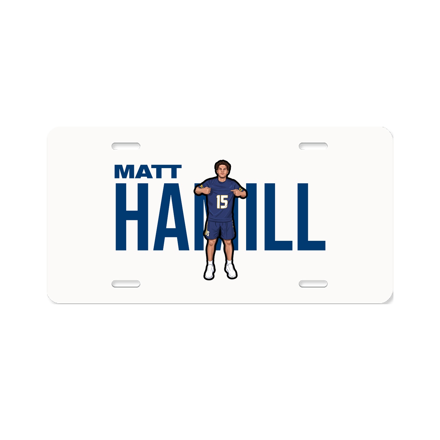 License Plate — Player Name in Classic