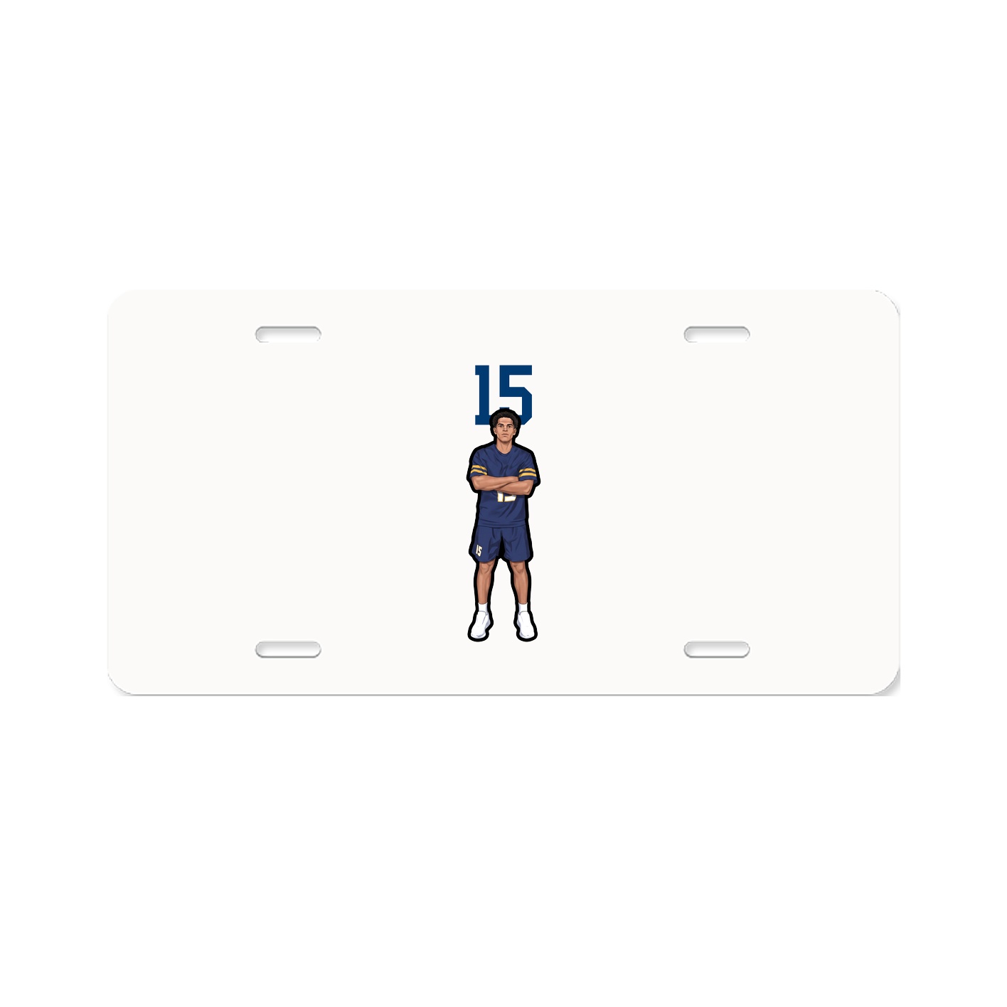 License Plate — Number Top in Classic