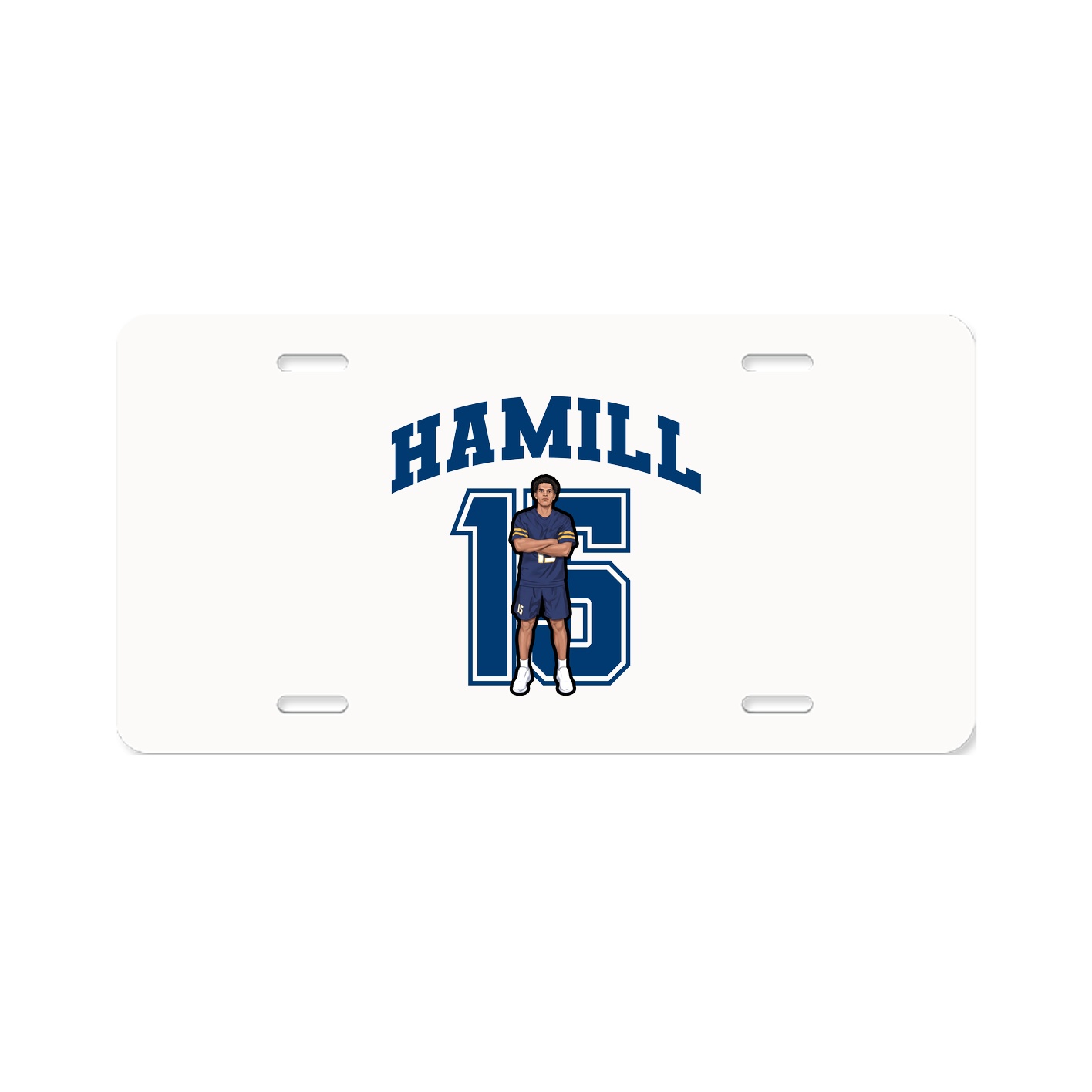 License Plate — Number in Classic