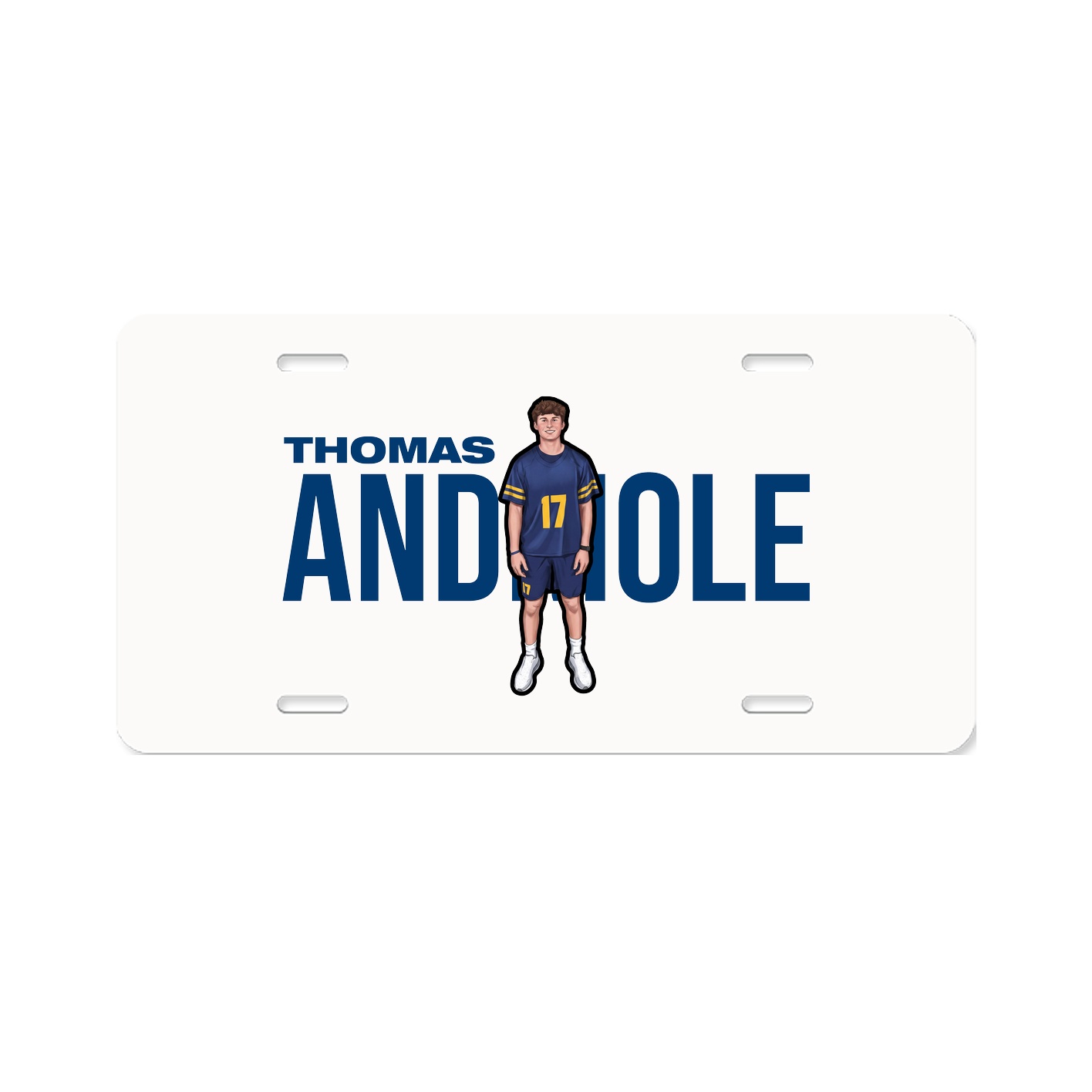 License Plate — Player Name in Classic