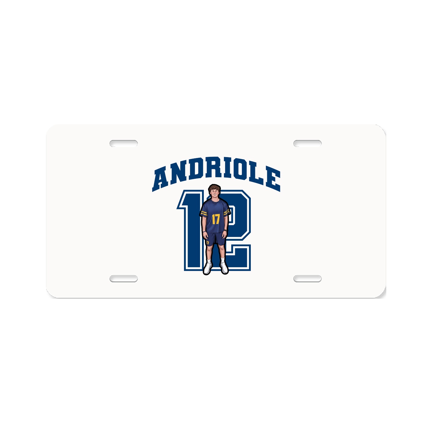 License Plate — Number in Classic