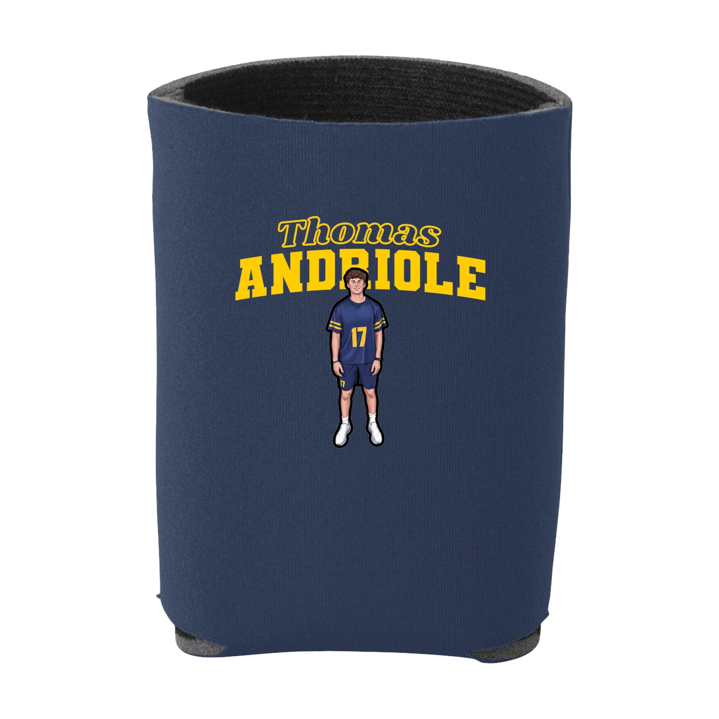 Can Holder — Name Arch in Navy
