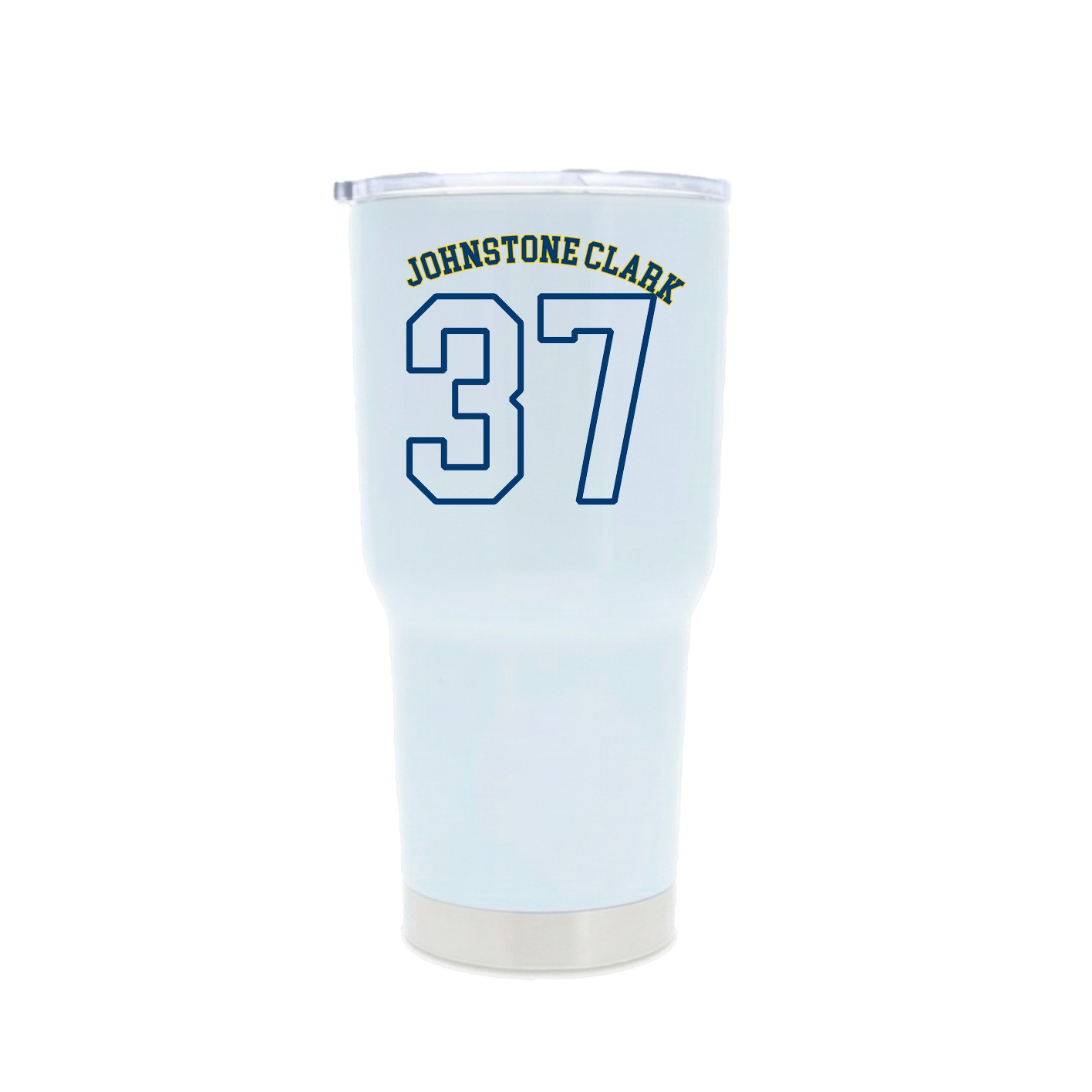 30oz Stainless Steel Tumbler — Shirsey Arch in White