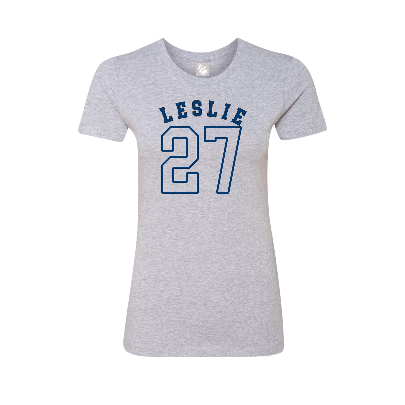 Fitted Women's Tee — Shirsey Arch in Grey