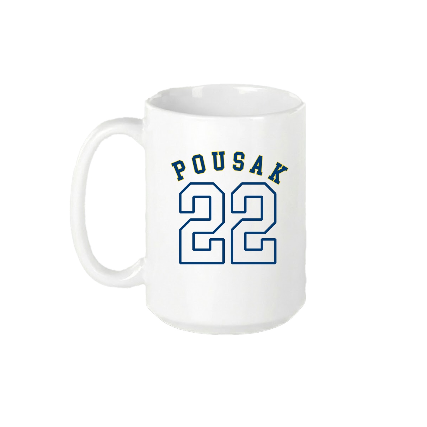 15oz Coffee Mug — Shirsey Arch in White