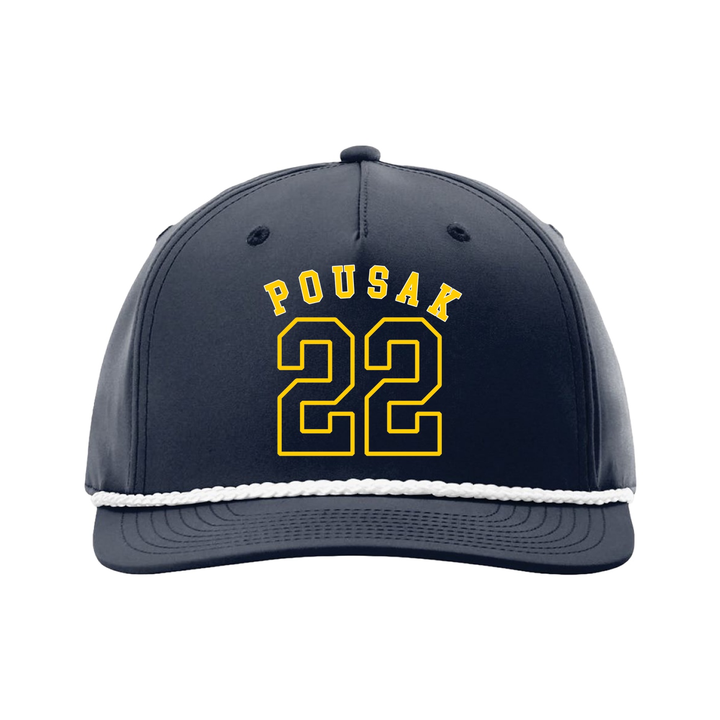Five-Panel Classic Rope Cap — Shirsey Arch in Navy