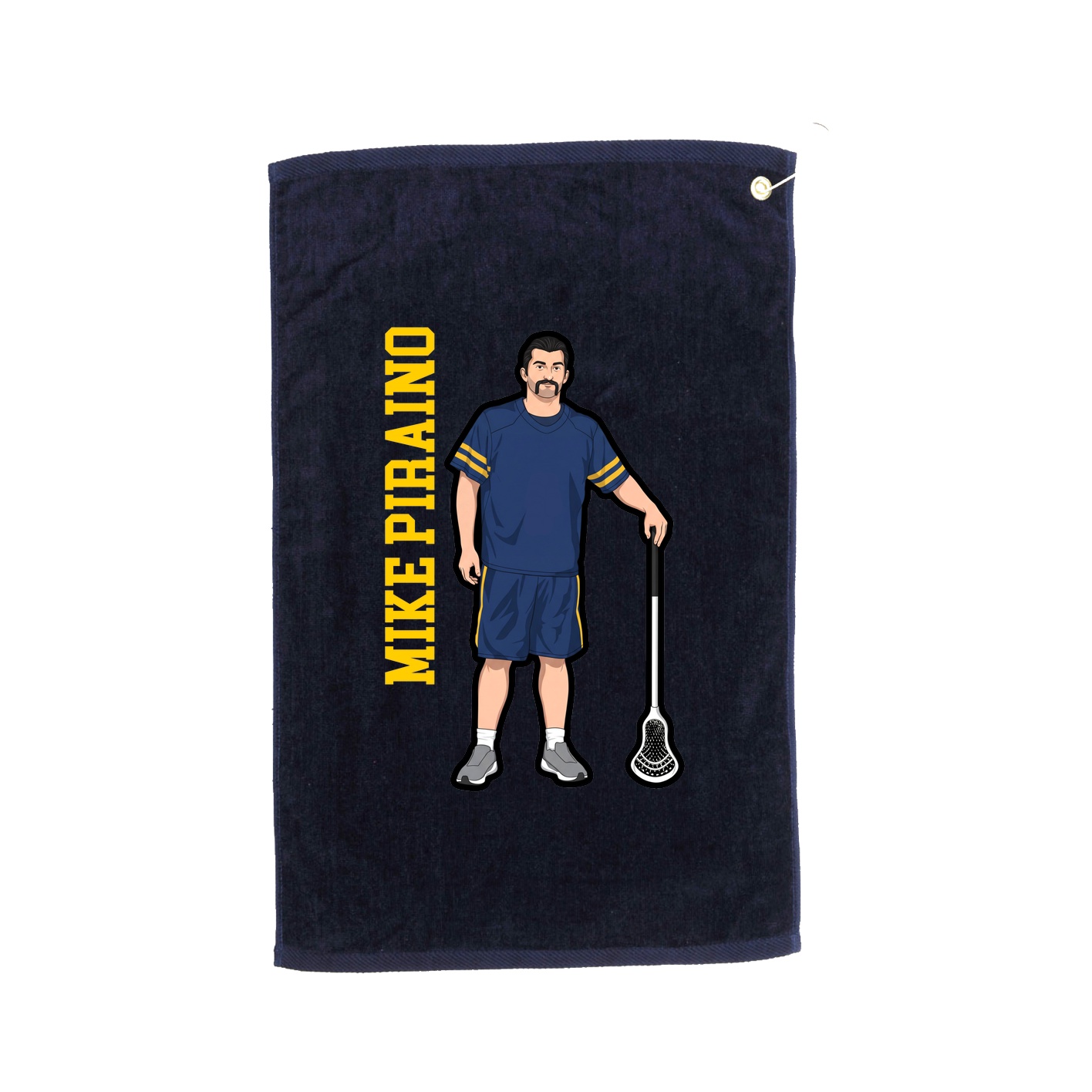 Golf Towel — Name Vertical in Navy