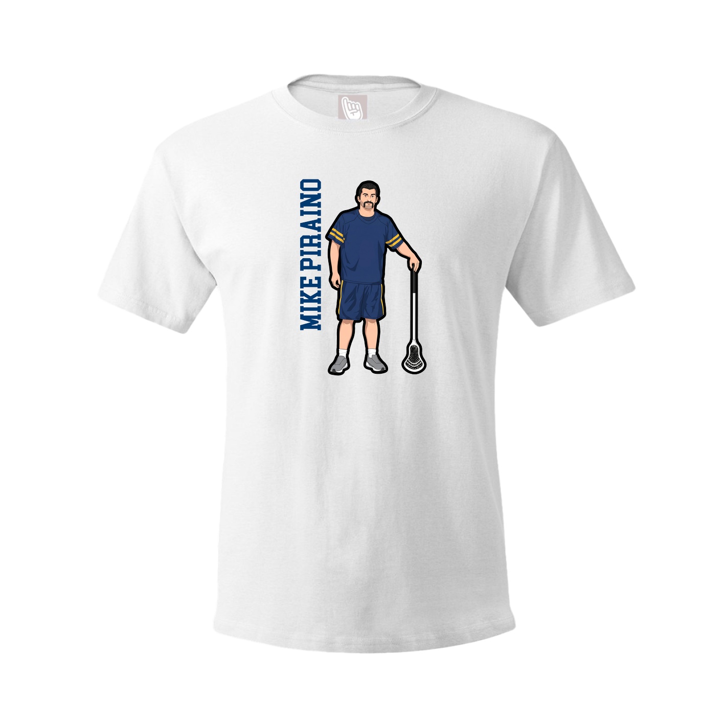 Youth Tee — Name Vertical in White