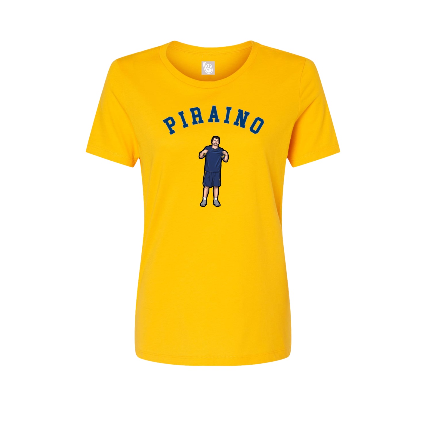 Fitted Women's Tee — Shirsey Arch in Gold