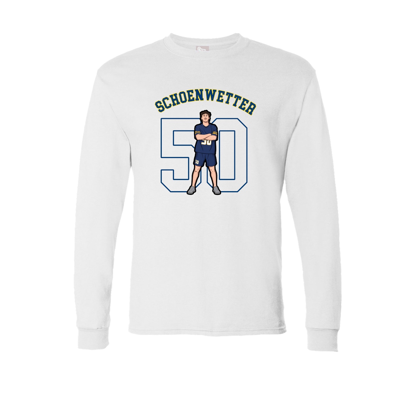 Long Sleeve Tee — Shirsey Arch in White