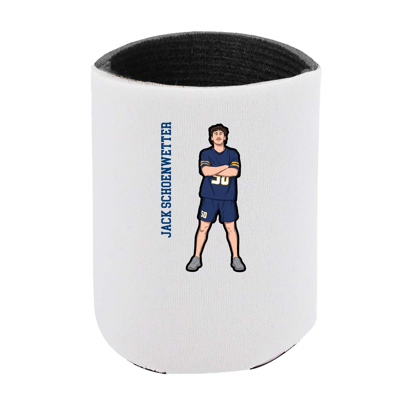 Can Holder — Name Vertical in White