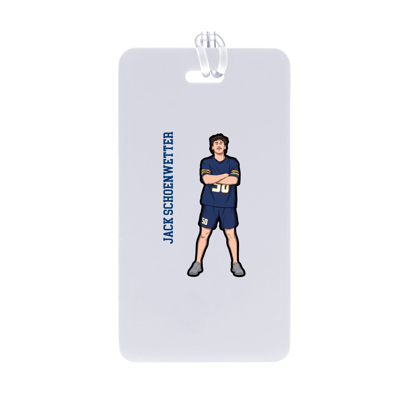 Bag Tag — Name Vertical in Classic