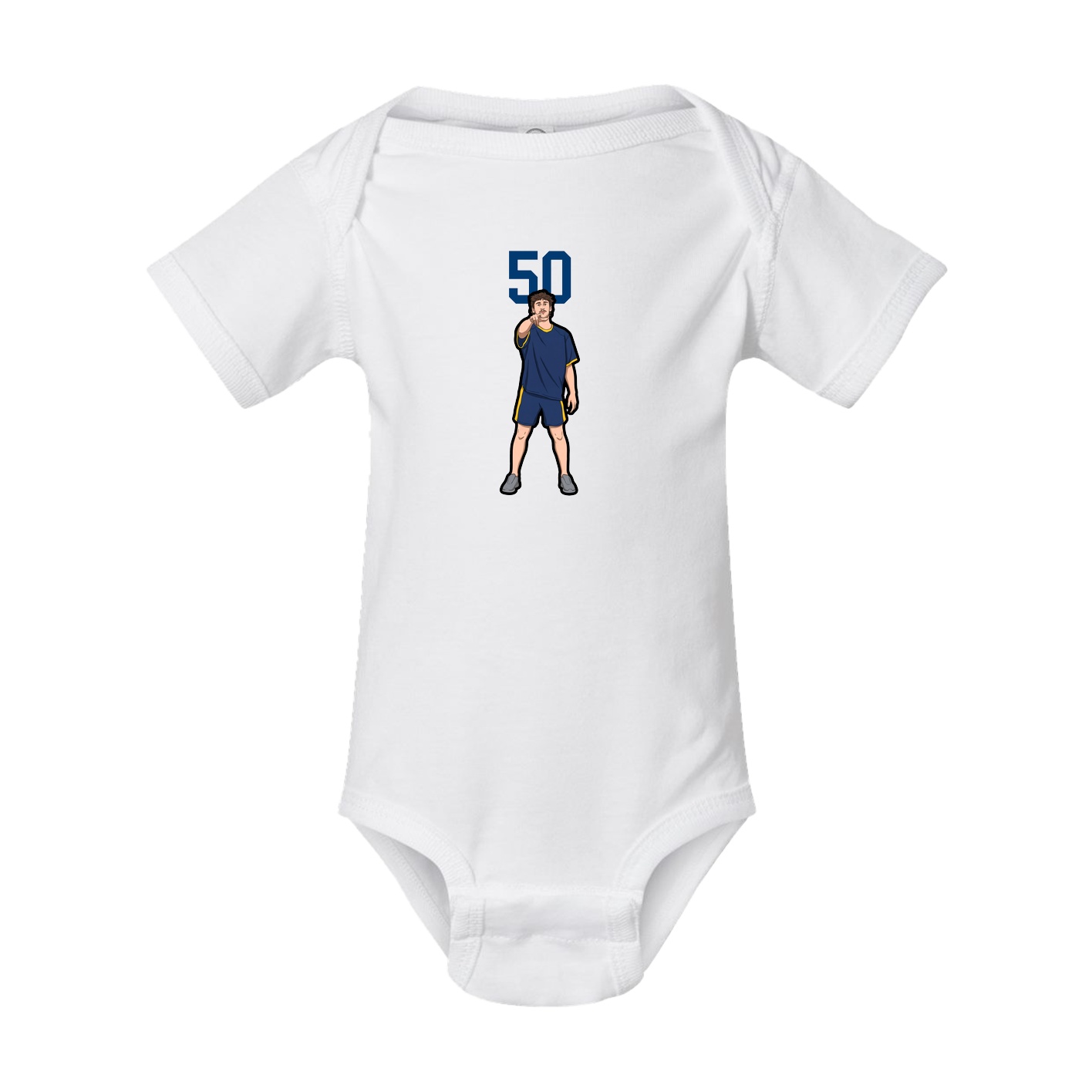 Baby Onesie — Number Top in White