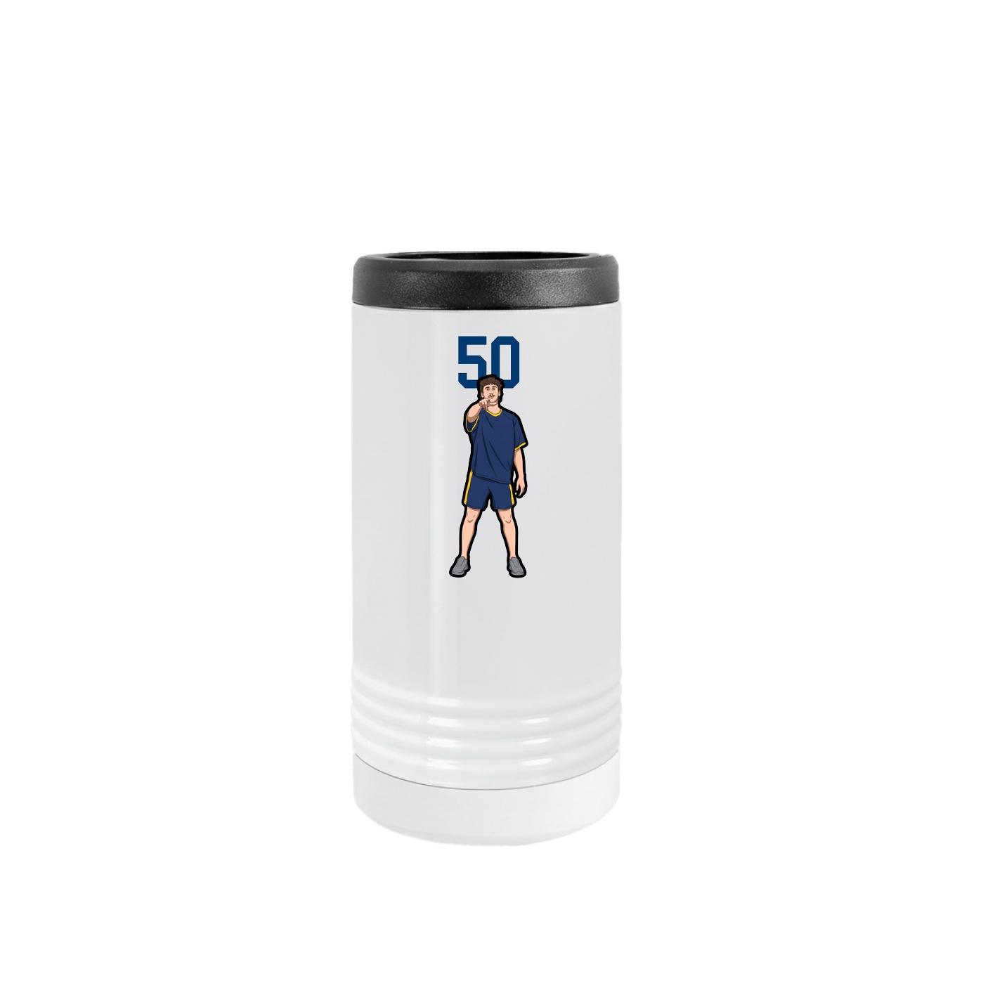 Slim Beverage Holder — Number Top in White