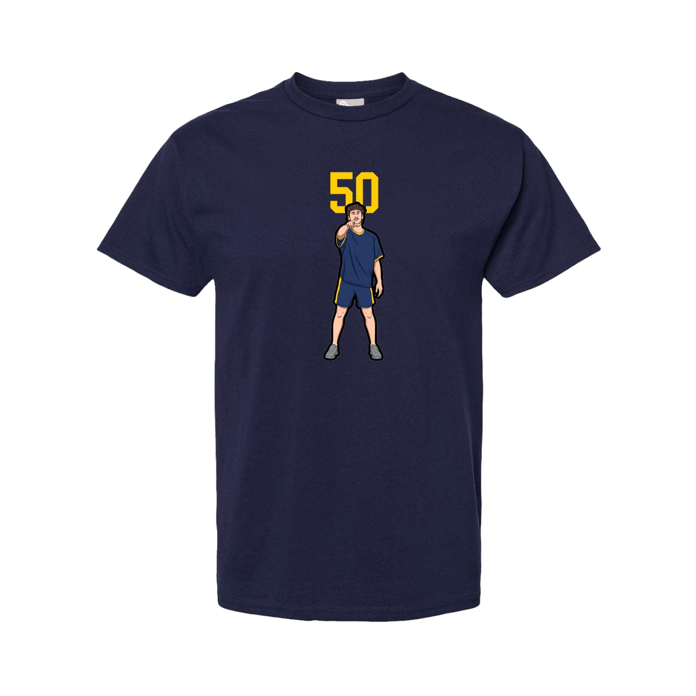 Tee — Number Top in Navy