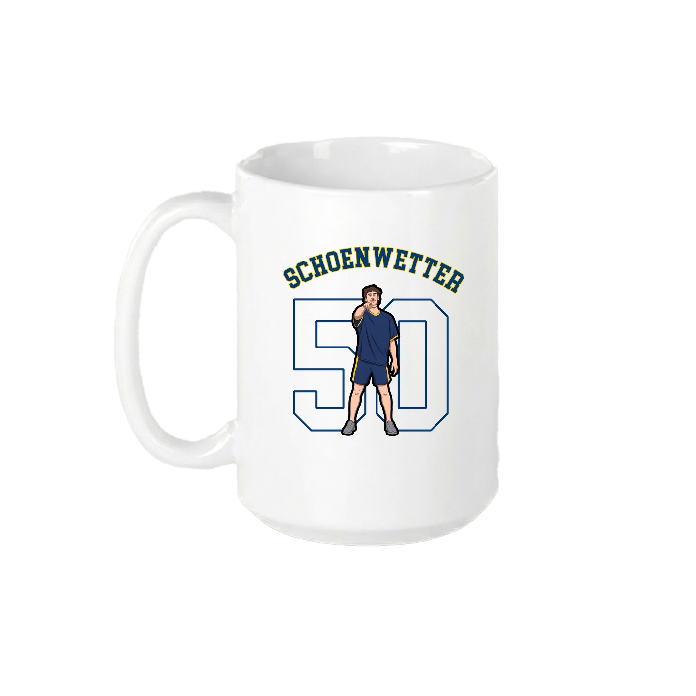 15oz Coffee Mug — Shirsey Arch in White