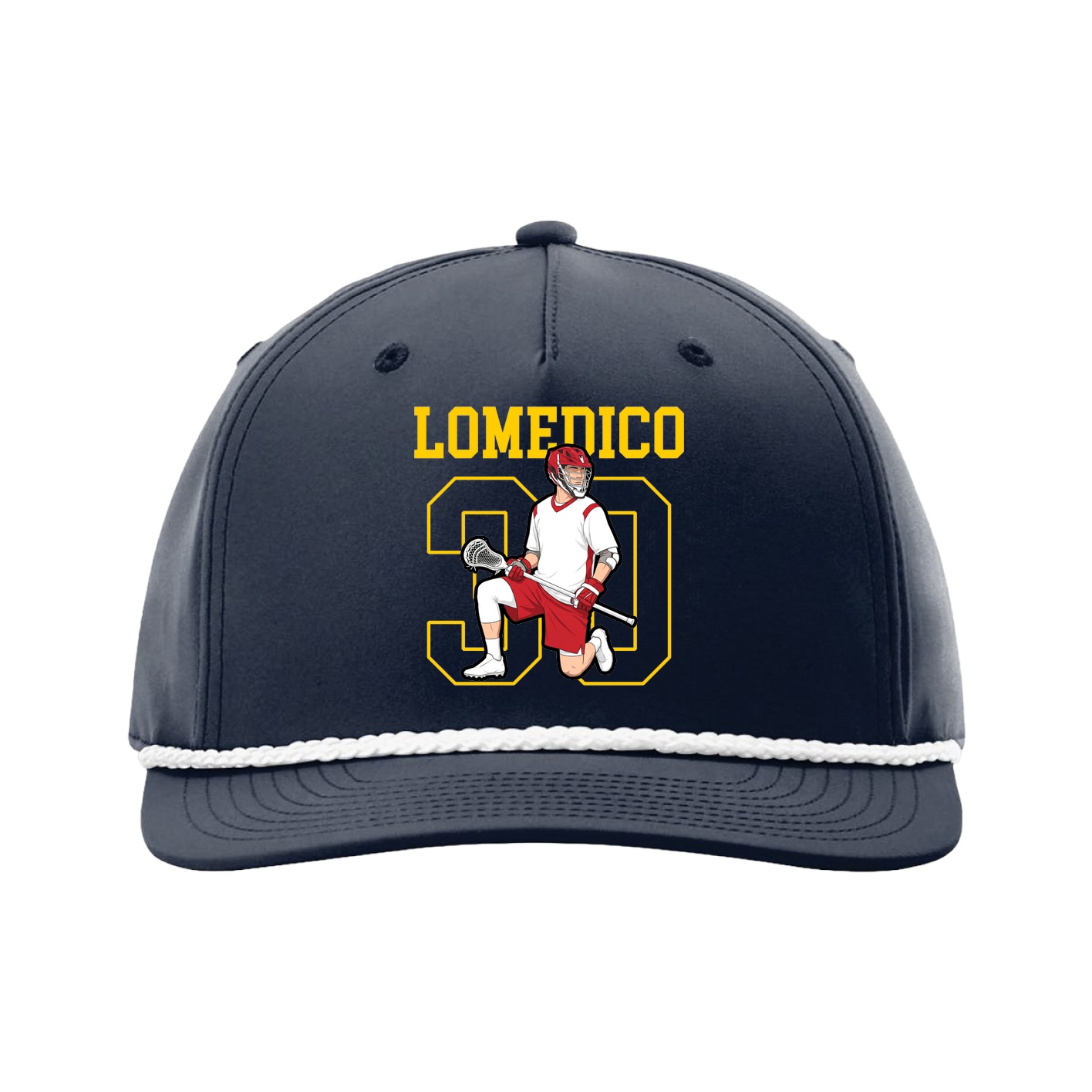Five-Panel Classic Rope Cap — Shirsey in Navy