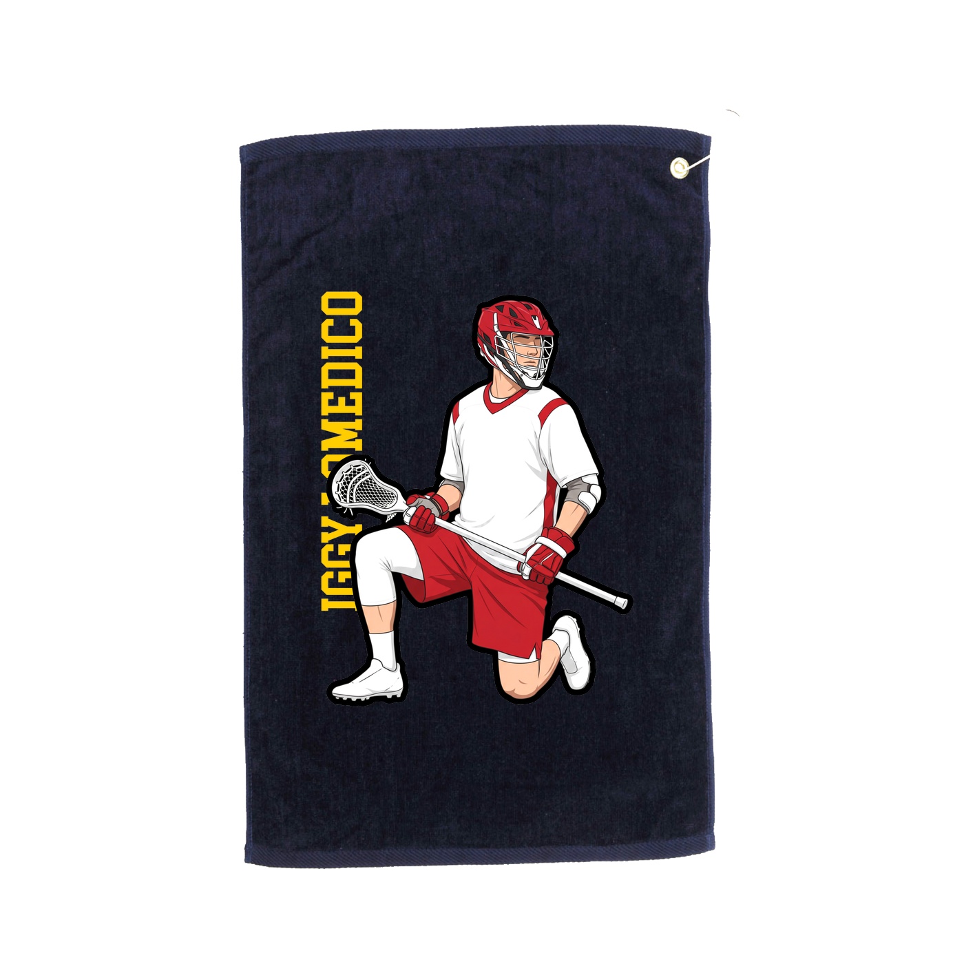Golf Towel — Name Vertical in Navy