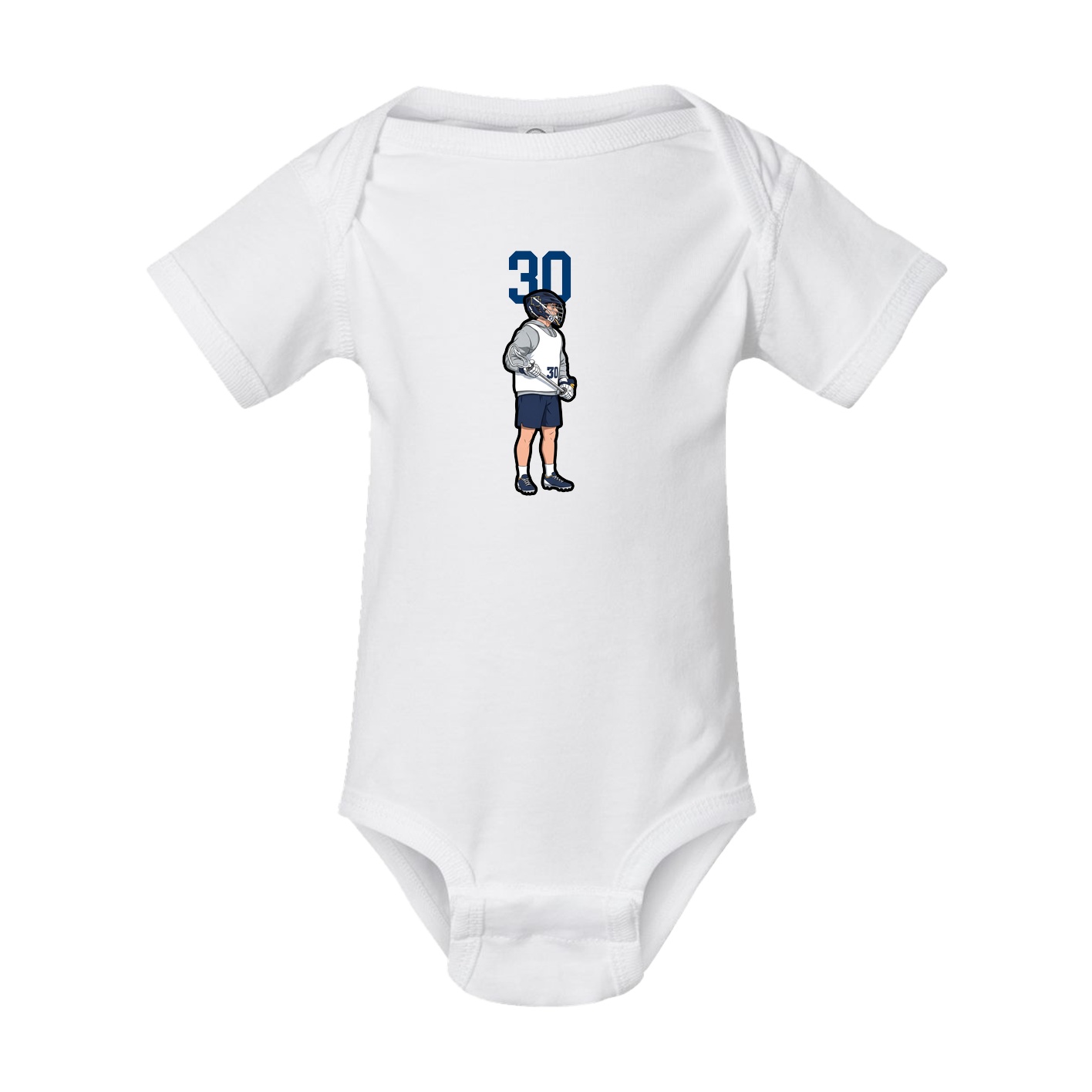 Baby Onesie — Number Top in White