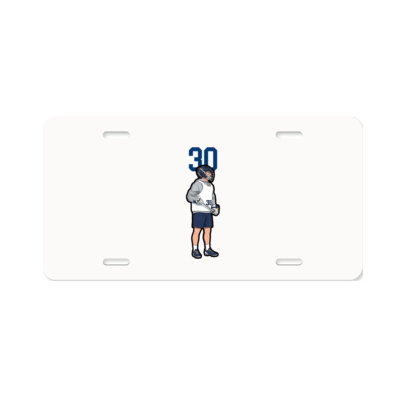 License Plate — Number Top in Classic