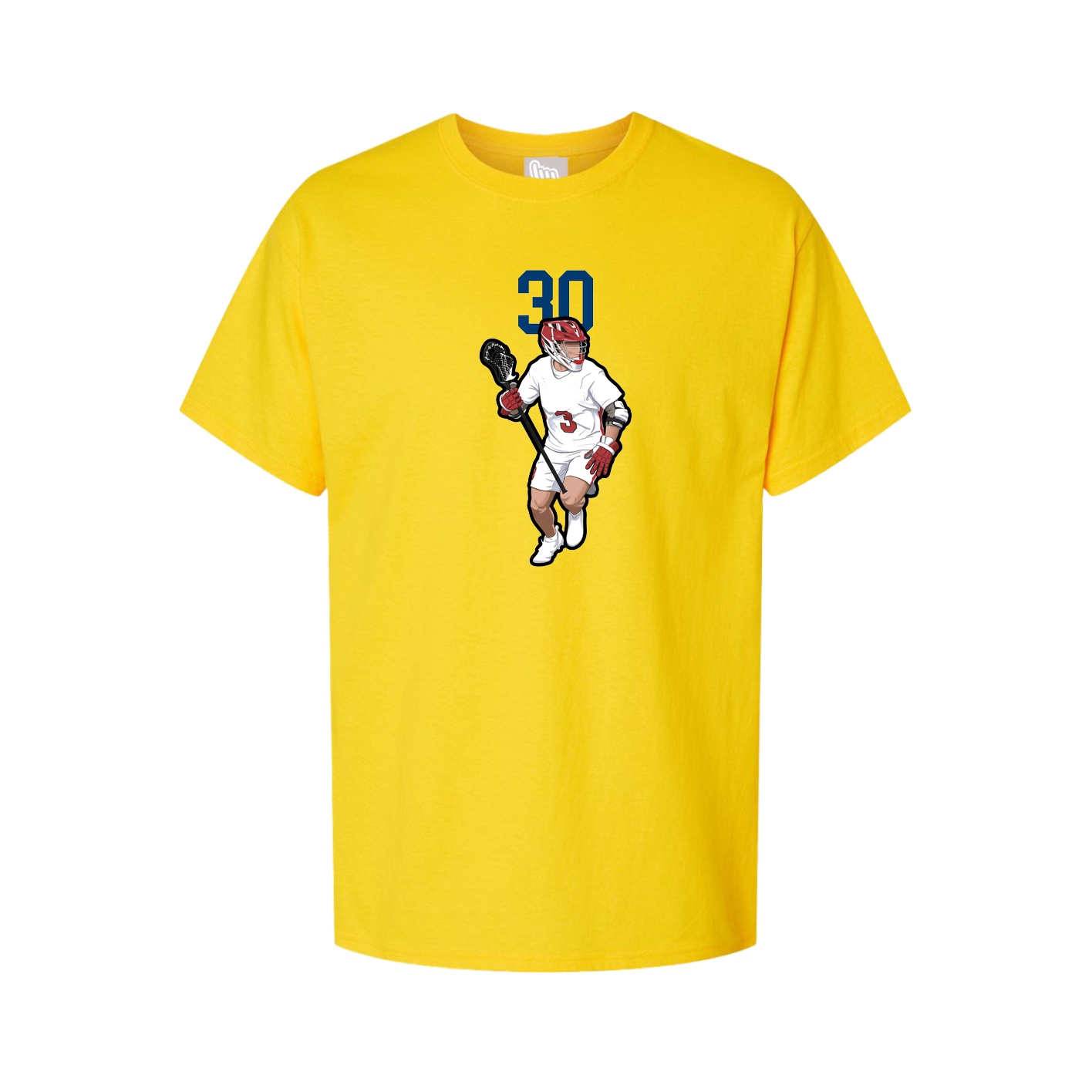 Youth Tee — Number Top in Gold