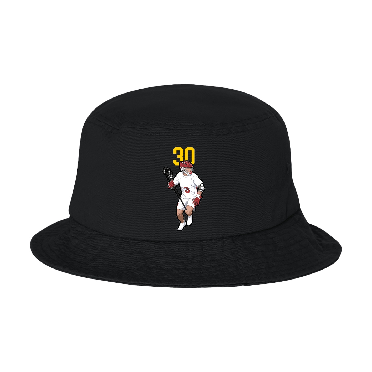 Bucket Cap — Number Top in Black