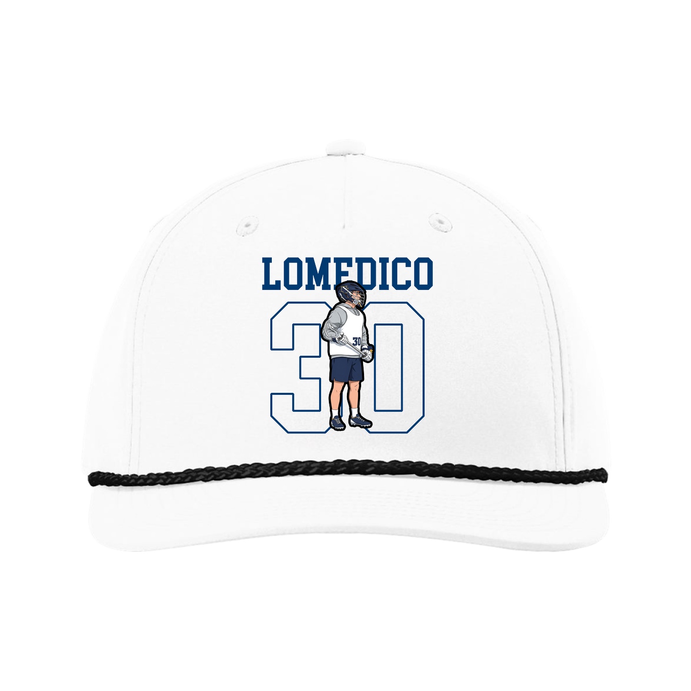 Five-Panel Classic Rope Cap — Shirsey in White