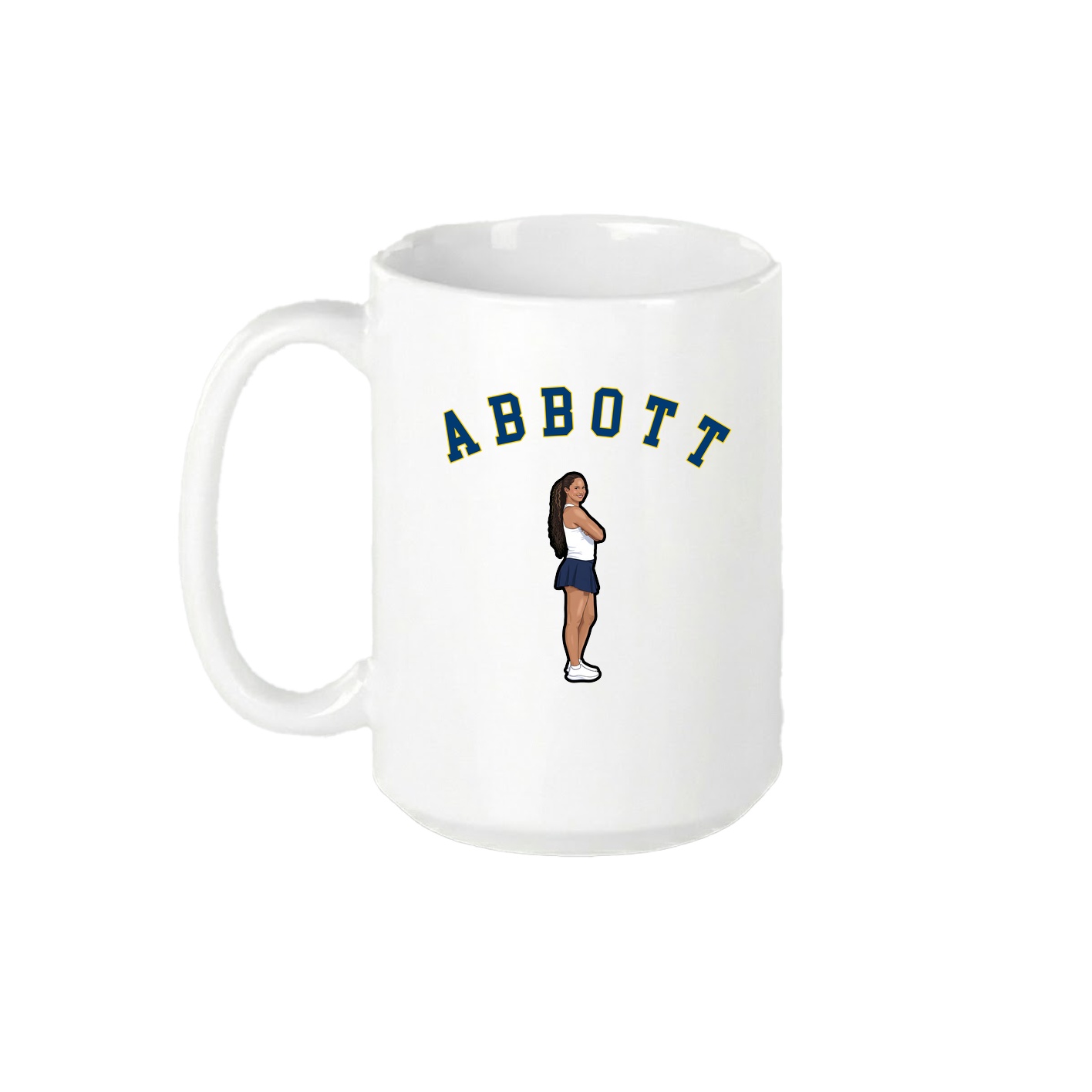 15oz Coffee Mug — Shirsey Arch in White