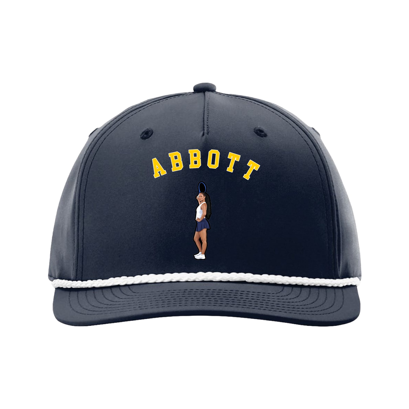 Five-Panel Classic Rope Cap — Shirsey Arch in Navy