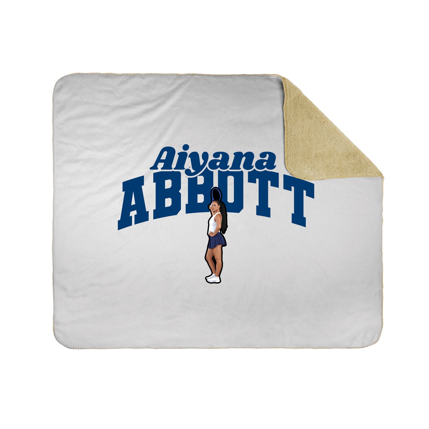 Throw Blanket — Signature Arch in White