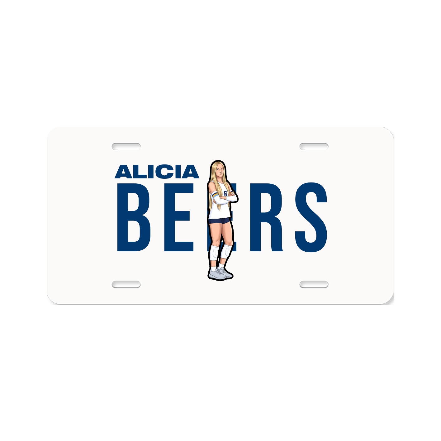 License Plate — Player Name in Classic