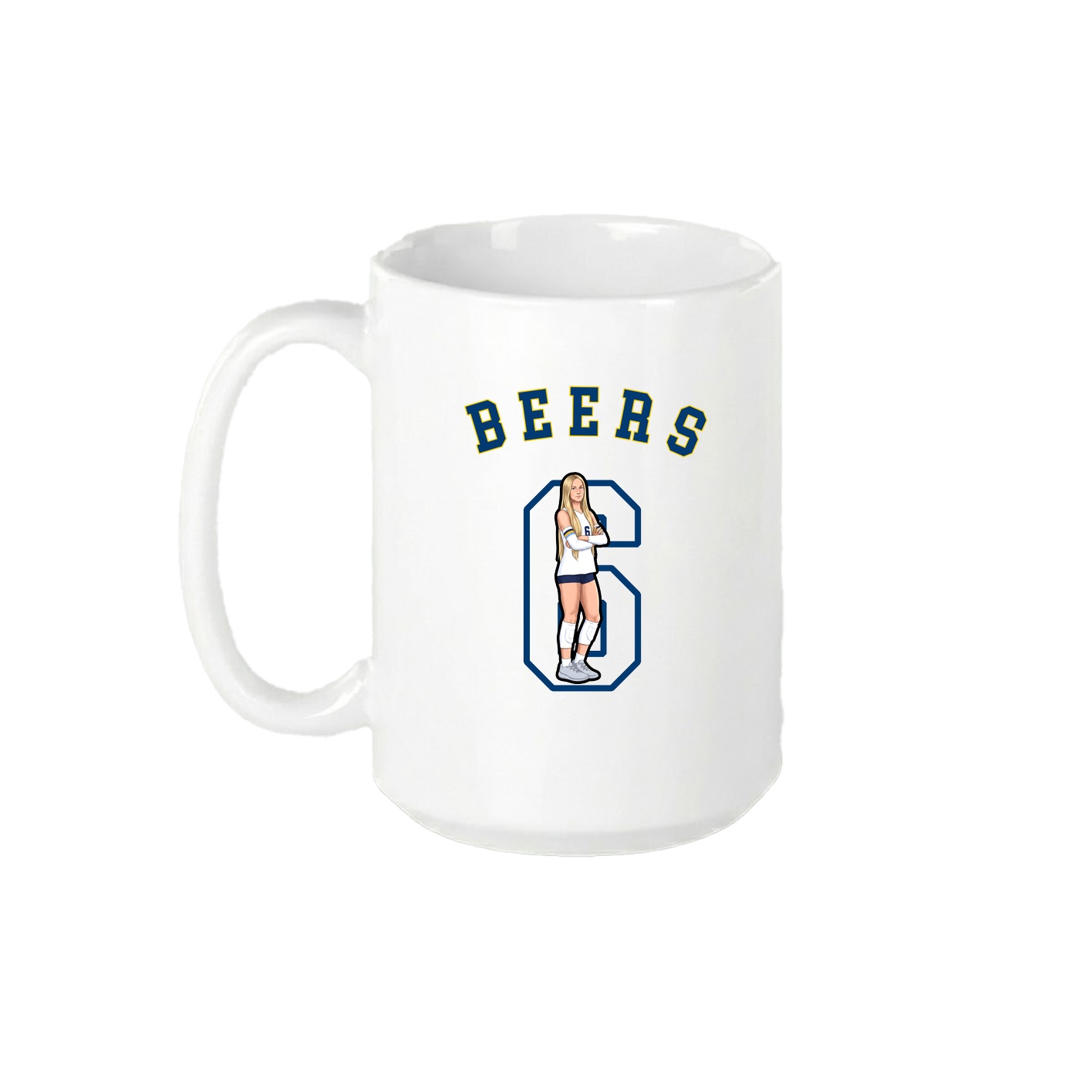 15oz Coffee Mug — Shirsey Arch in White