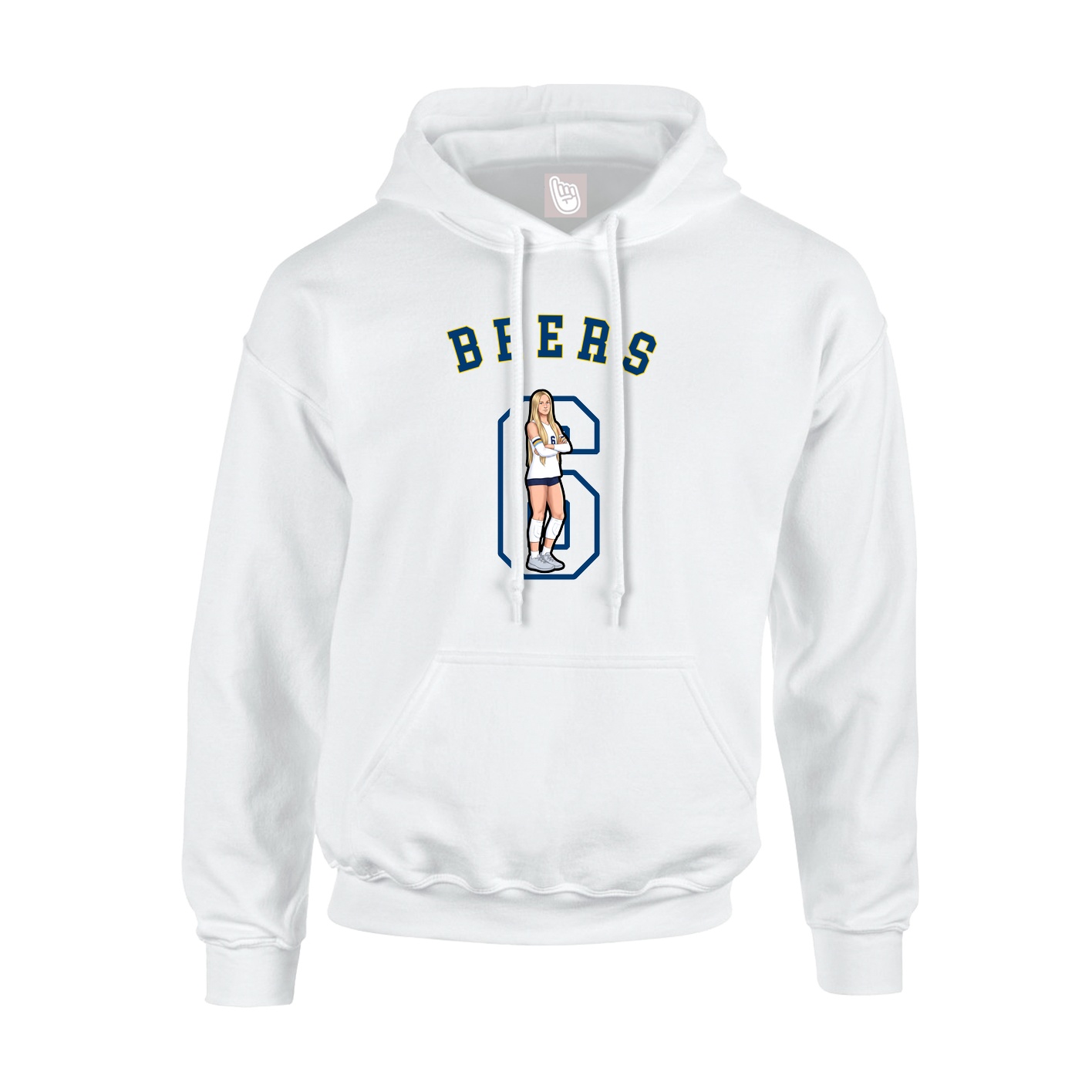 Hoodie — Shirsey Arch in White