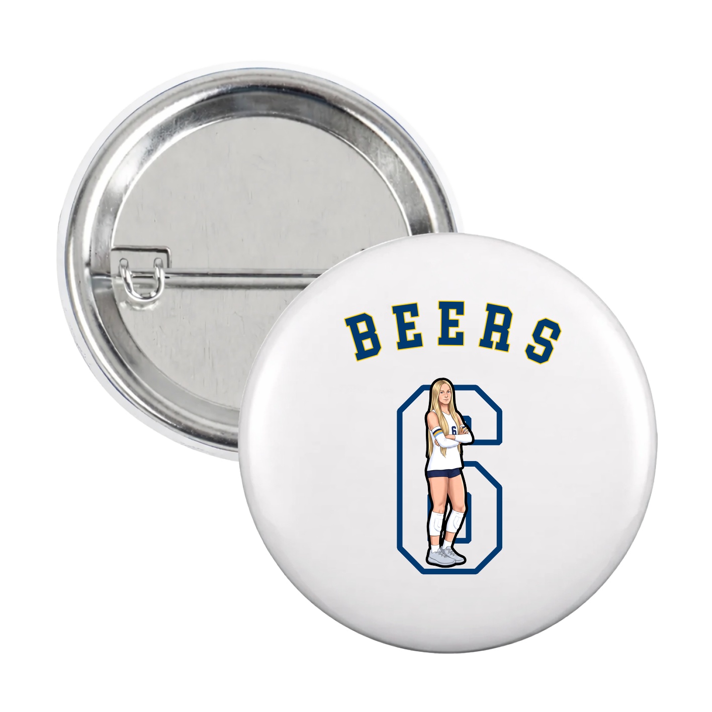 Game Day Button — Shirsey Arch in White