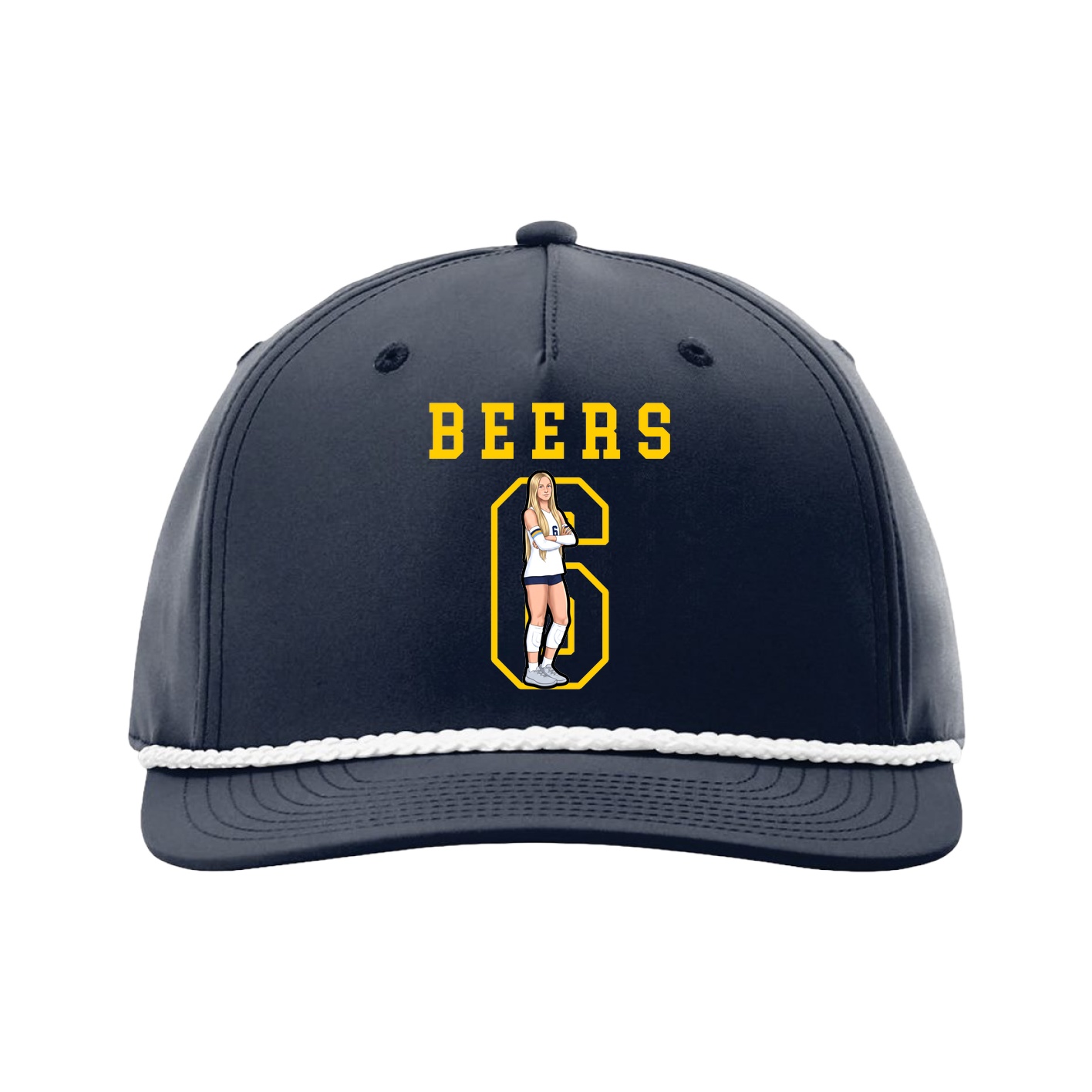 Five-Panel Classic Rope Cap — Shirsey in Navy