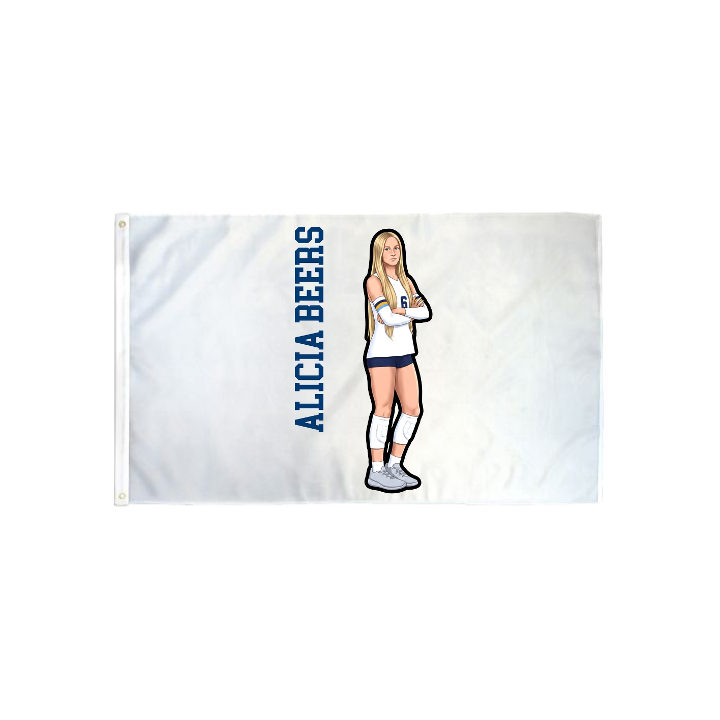 3x5 Flag — Name Vertical in Classic