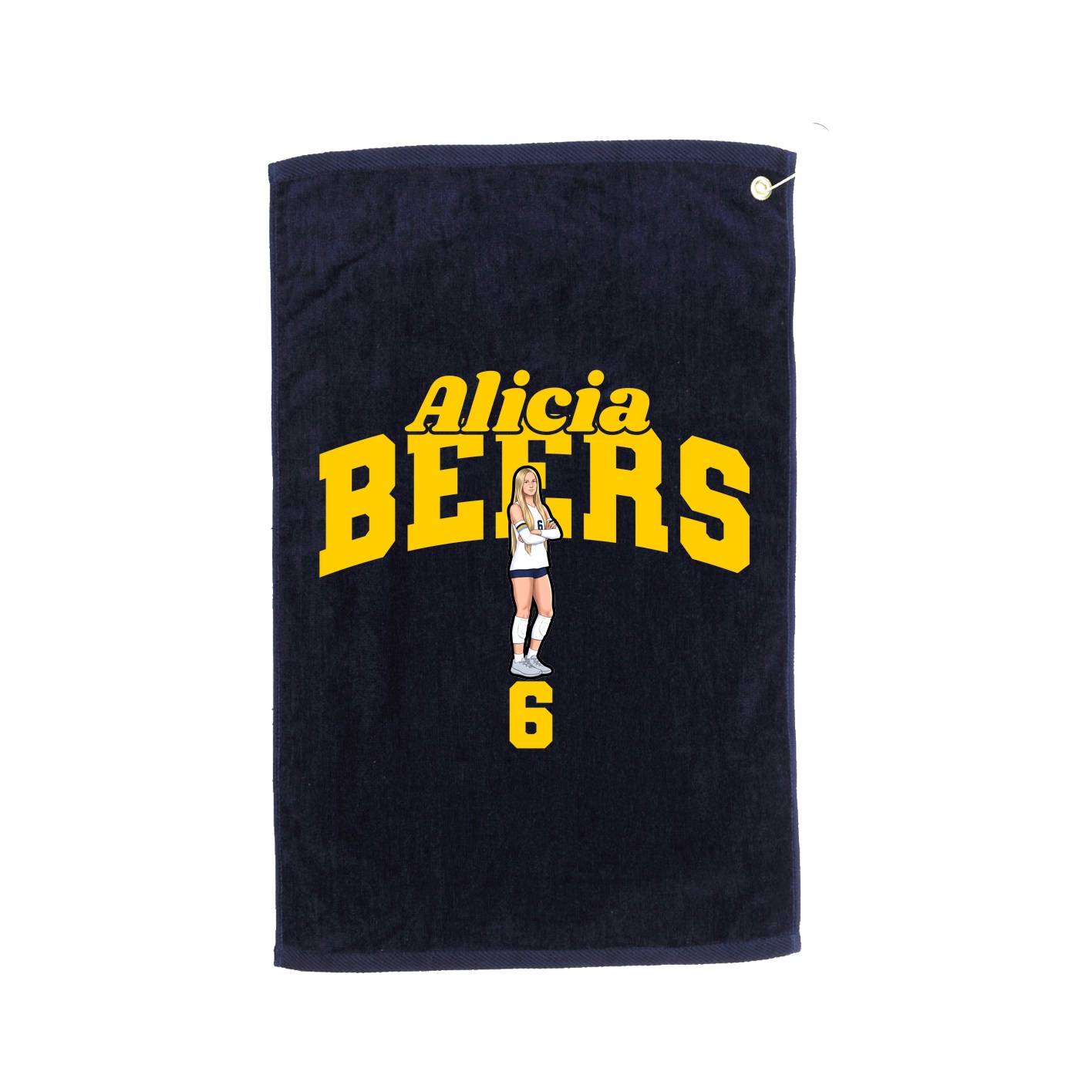 Golf Towel — Signature Arch in Navy