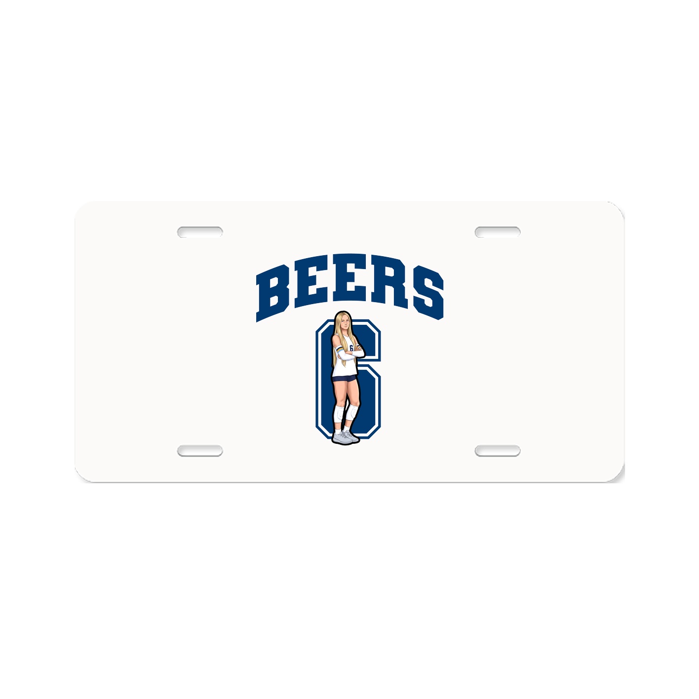 License Plate — Number in Classic