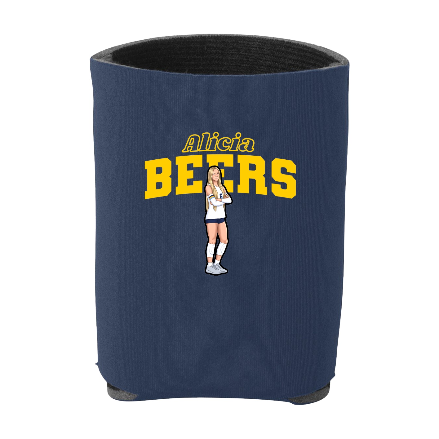 Can Holder — Name Arch in Navy